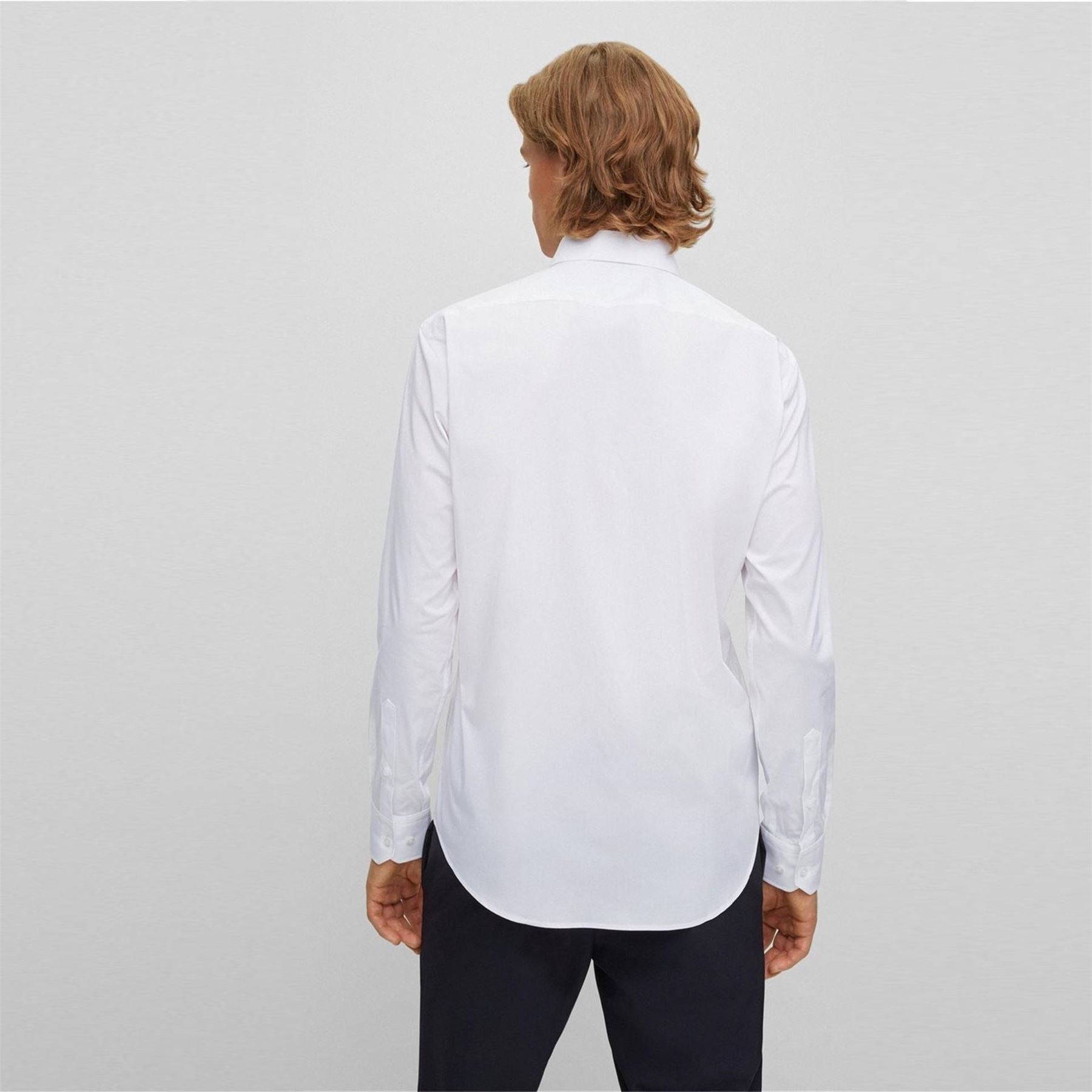 Boss Joe Collared Neck Point Collar Long Sleeve Shirt