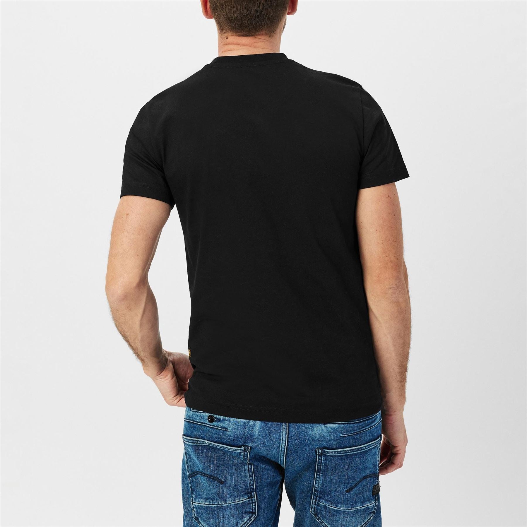 G Star Regular Fit Lettering Crew Neck T-Shirt
