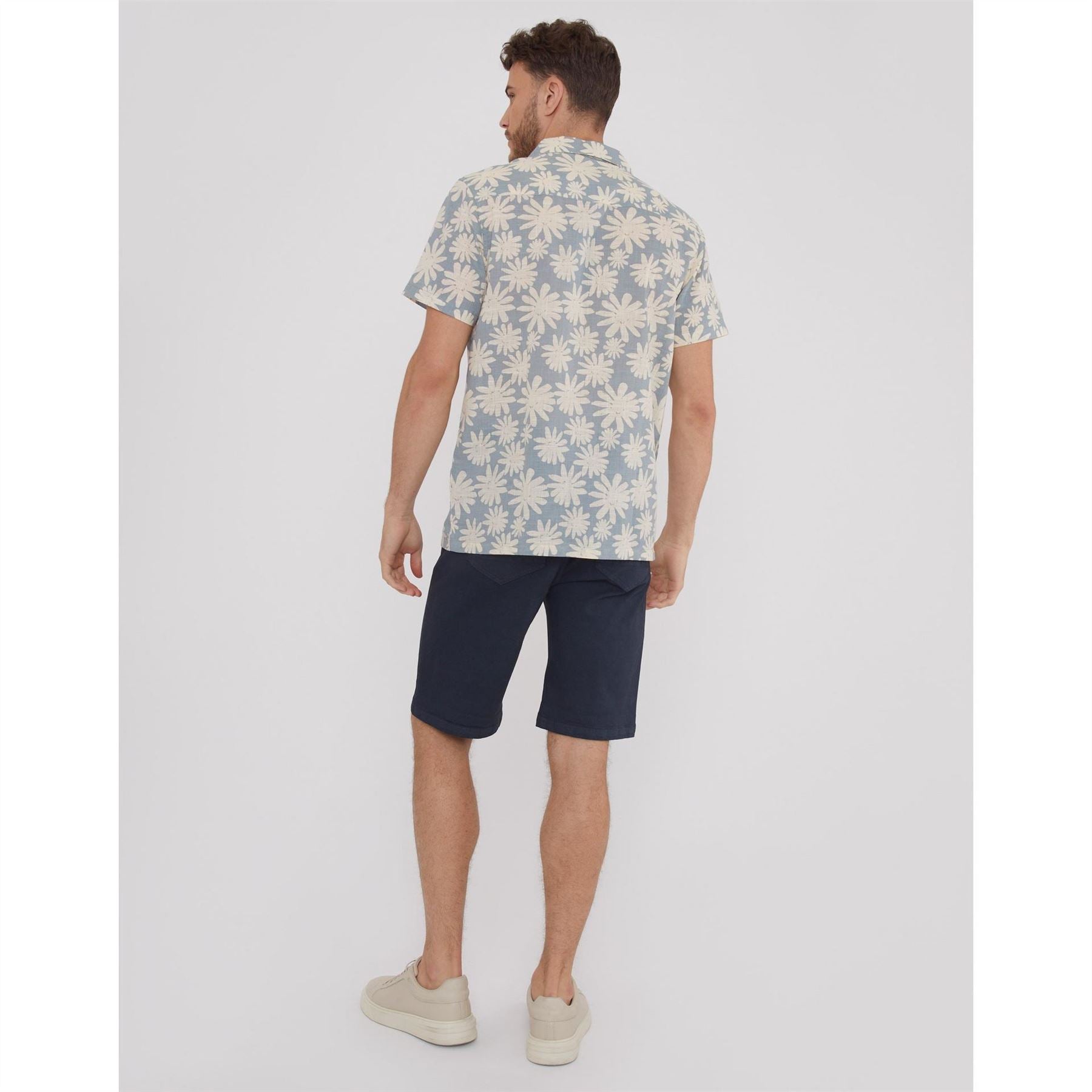 Threadbare Northhal Short Sleeve Patterned Shirt