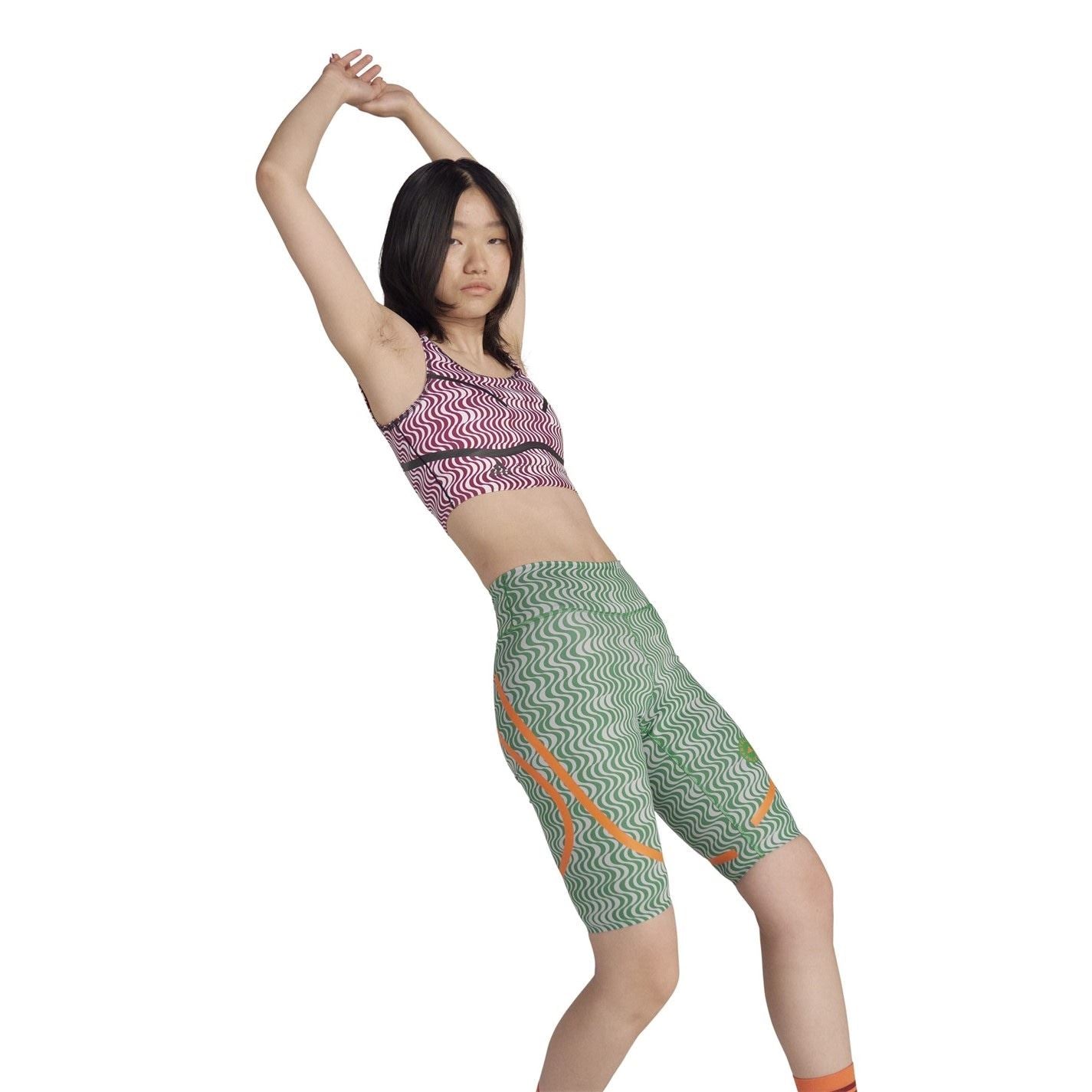 adidas by Stella McCartney Asymmetrical Print Leggings