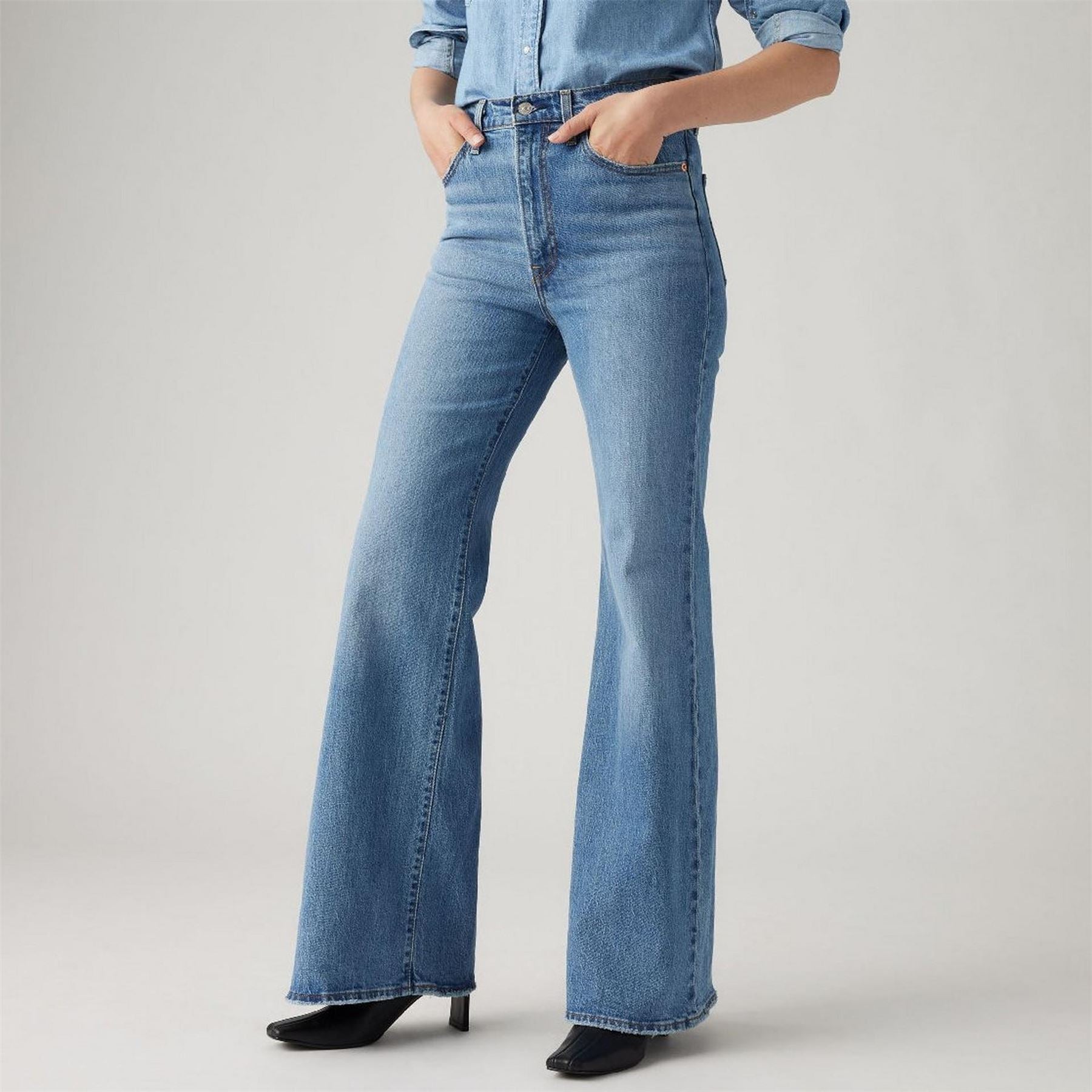 Levis Ribcage Sonoma High Rise Wide Leg Jeans