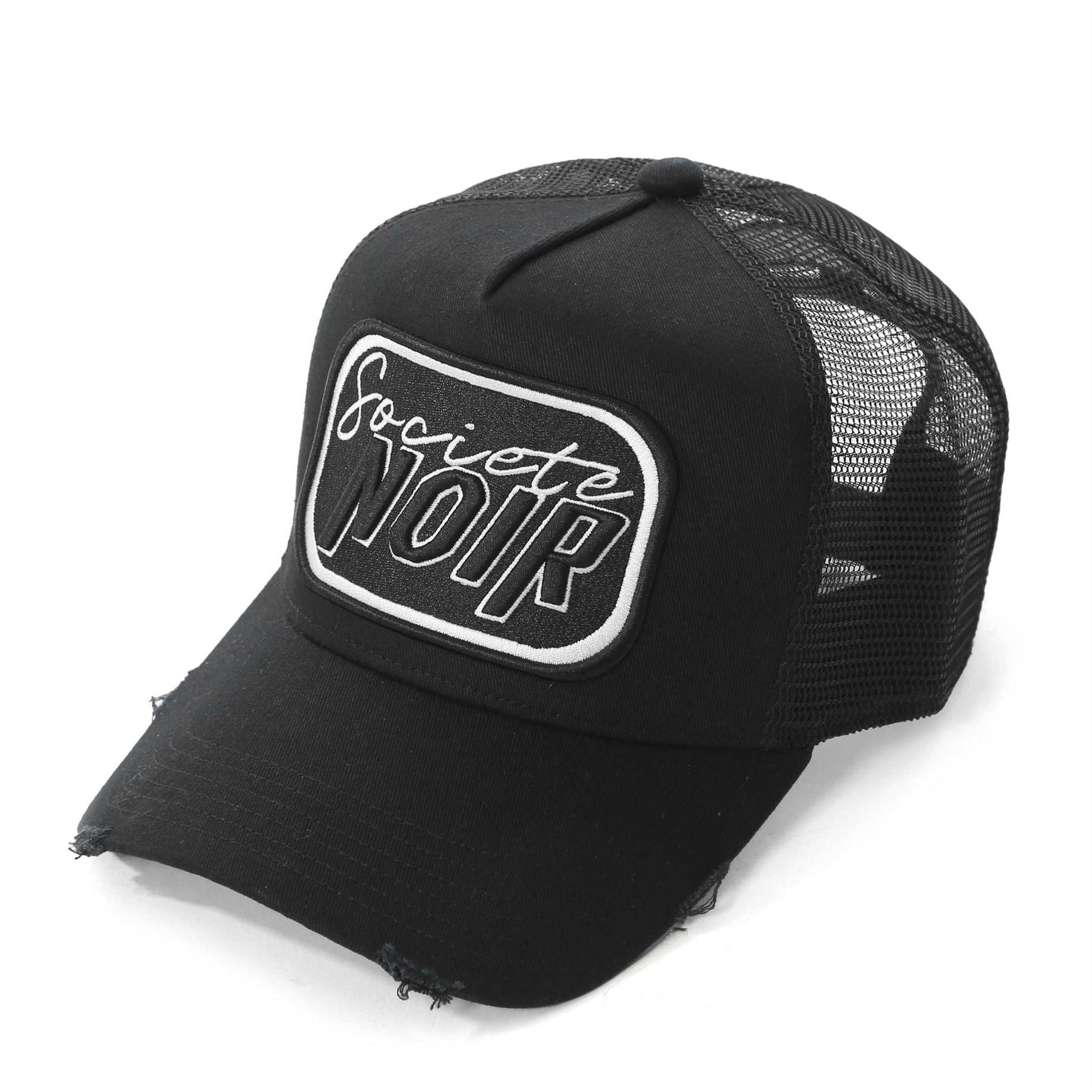 Societe Noir Logo Embroidered Trucker Cap