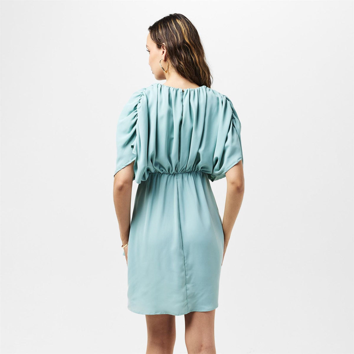 AX Paris Egg Batwing Gathered Top Mini Dress