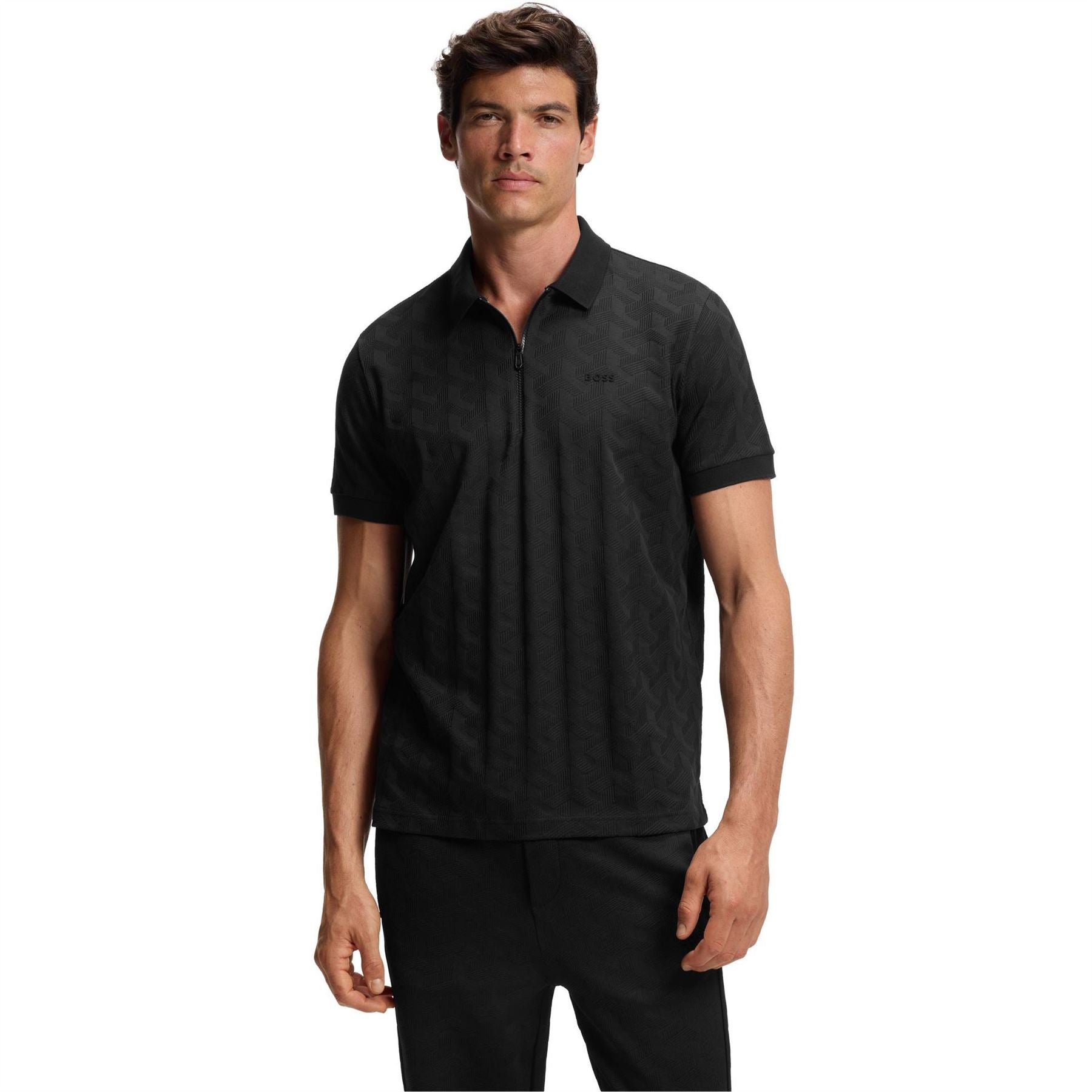 Boss HBG Mirror QZ Slim Fit Short Sleeve Polo Shirt