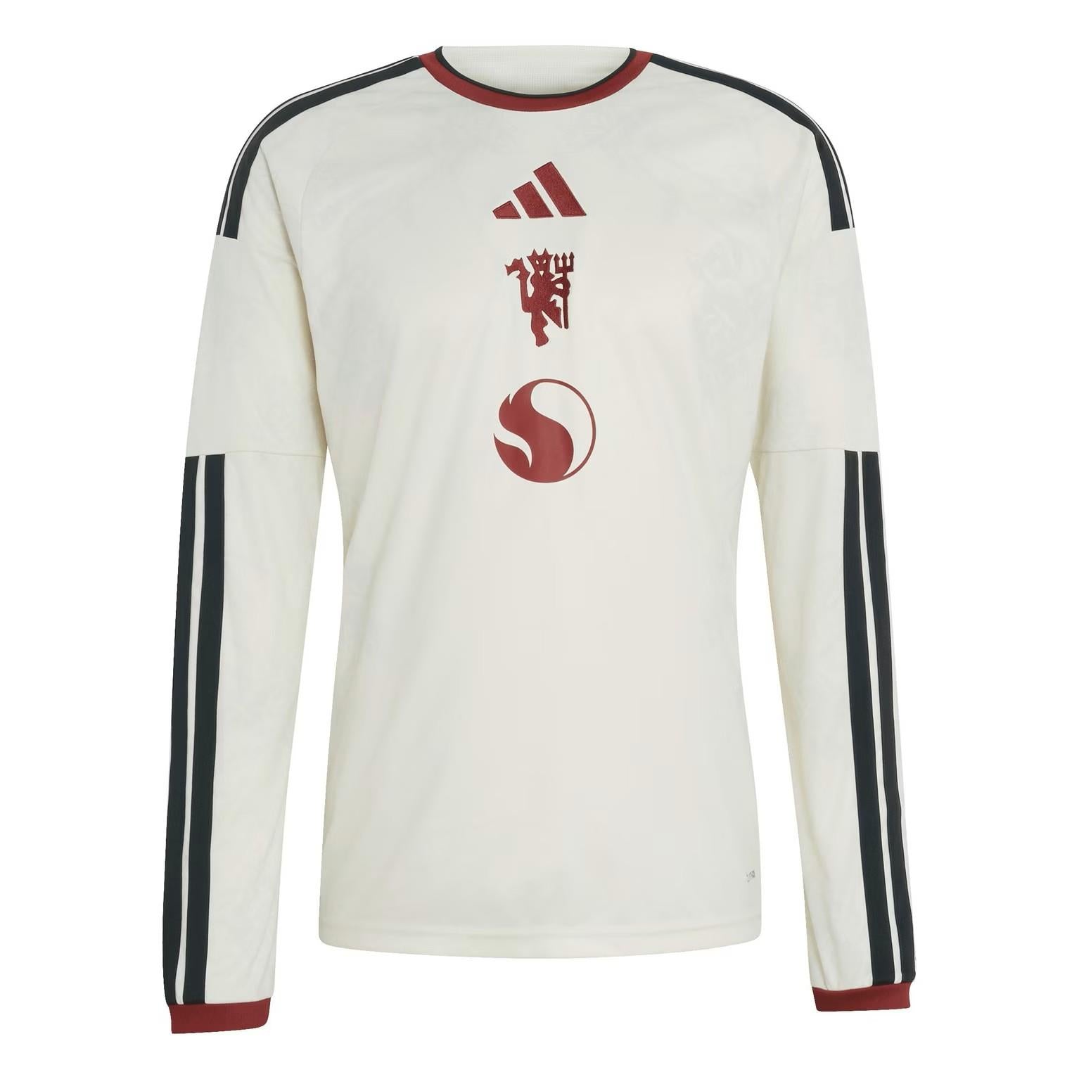 adidas Manchester United Third Long Sleeve Slim Fit Football Shirt