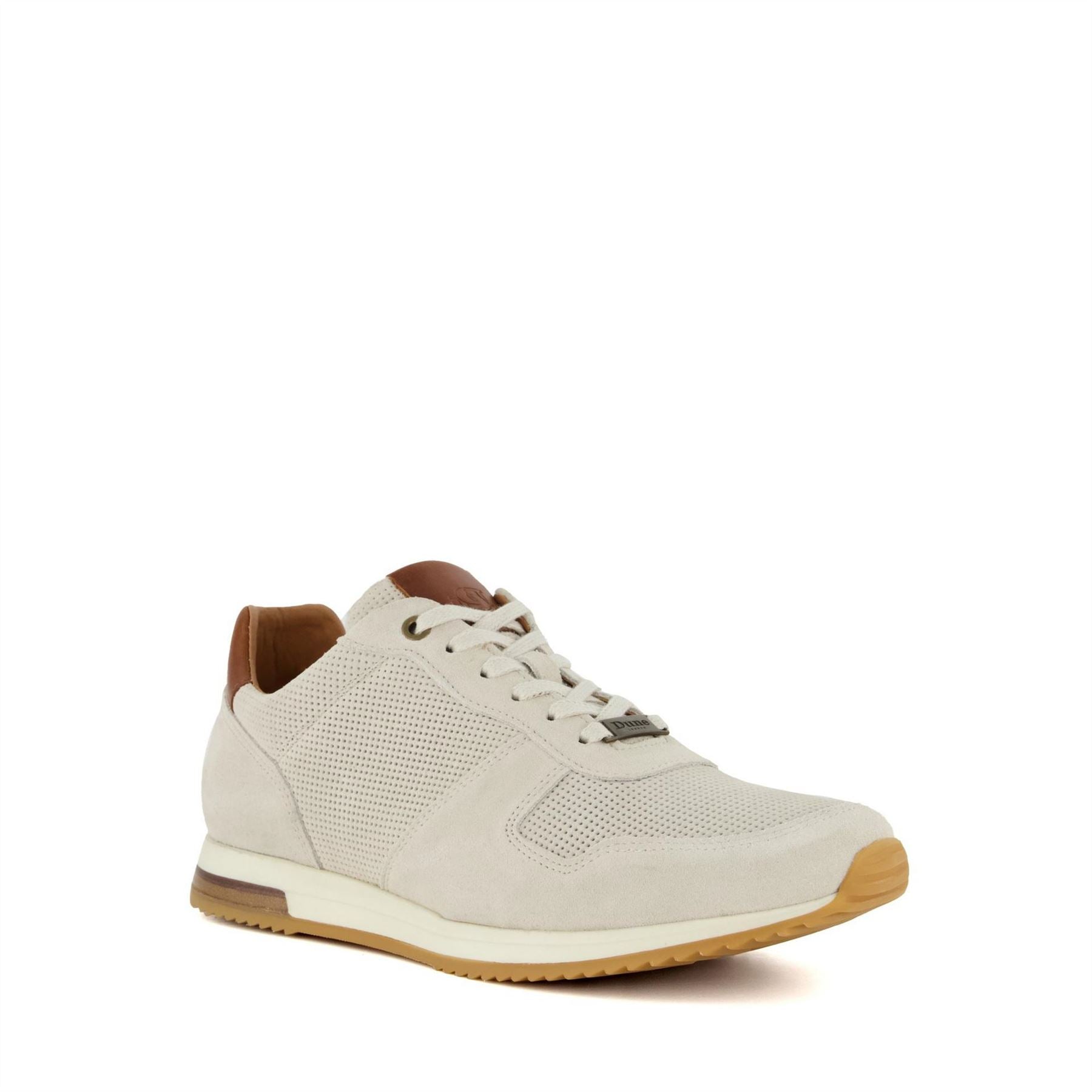Dune London Trilogy Textured Lace-Up Trainers