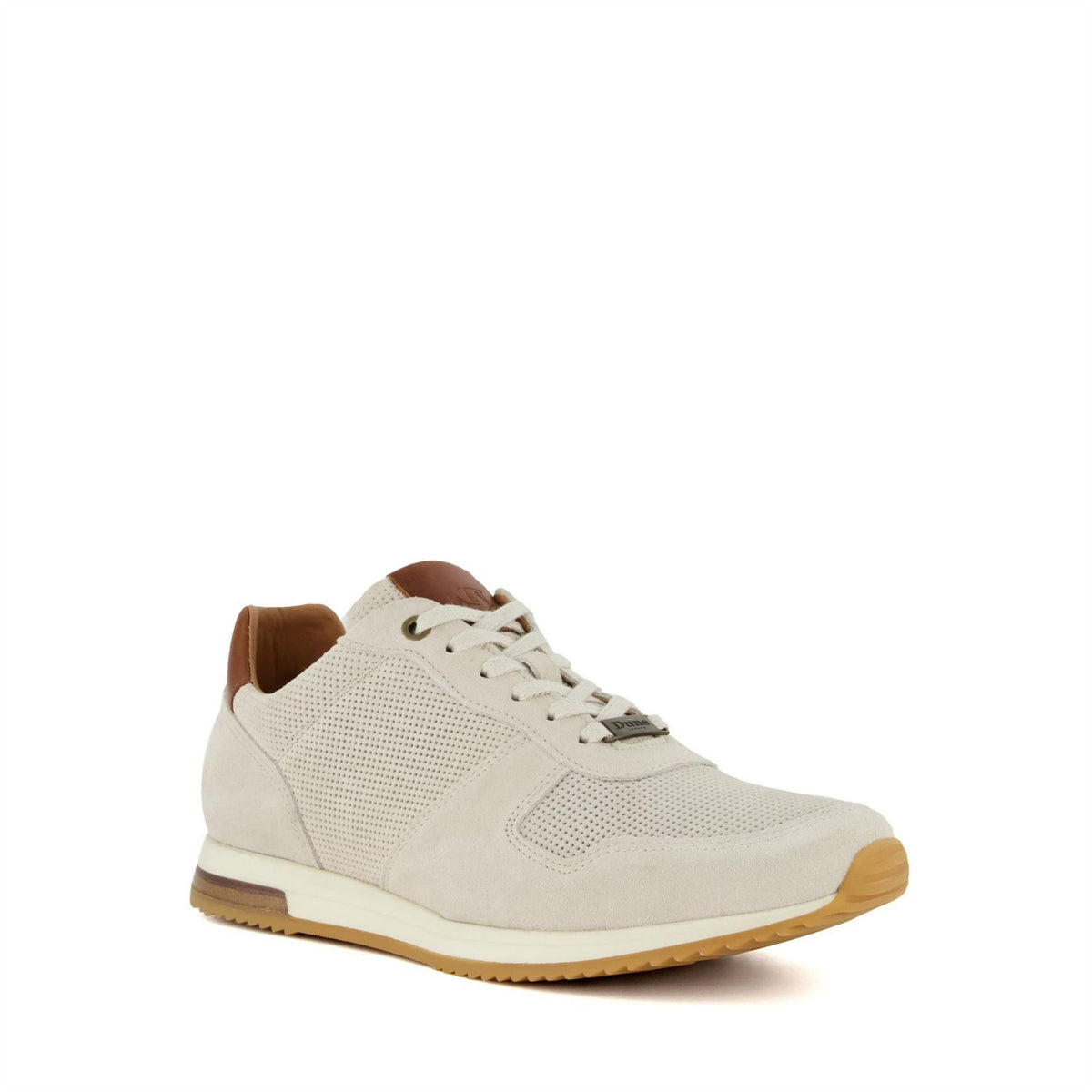 Dune London Trilogy Textured Lace-Up Trainers
