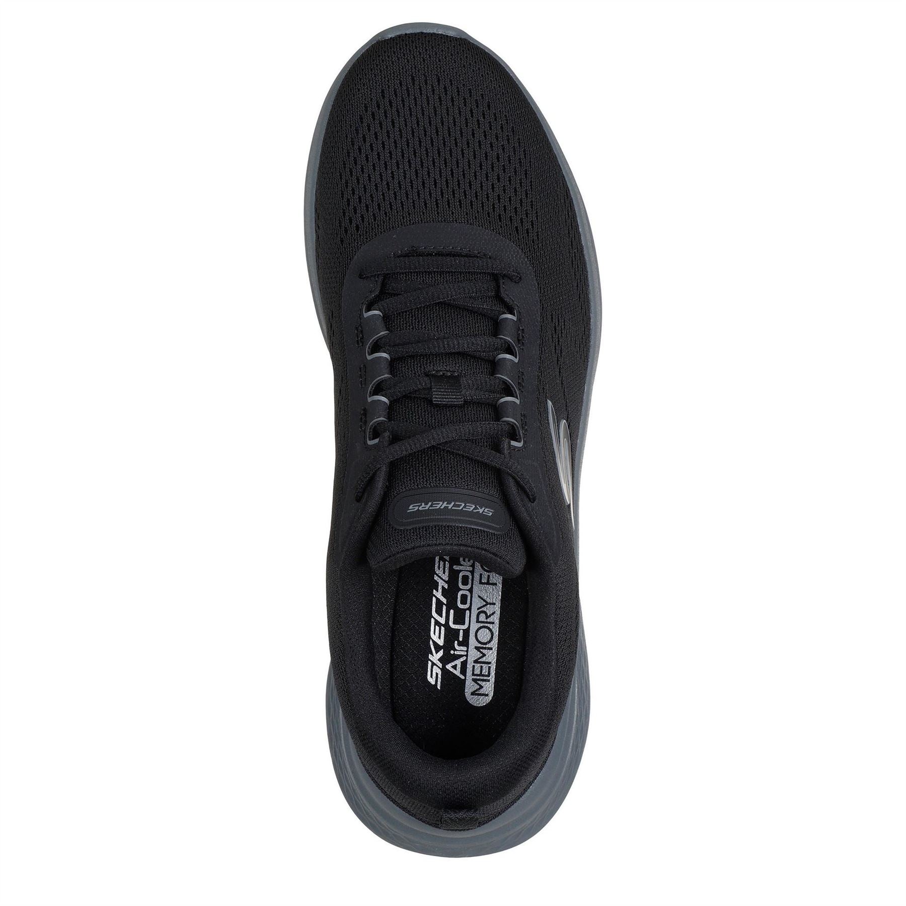 Skechers Mens Mesh Lace Up Low Top Trainers