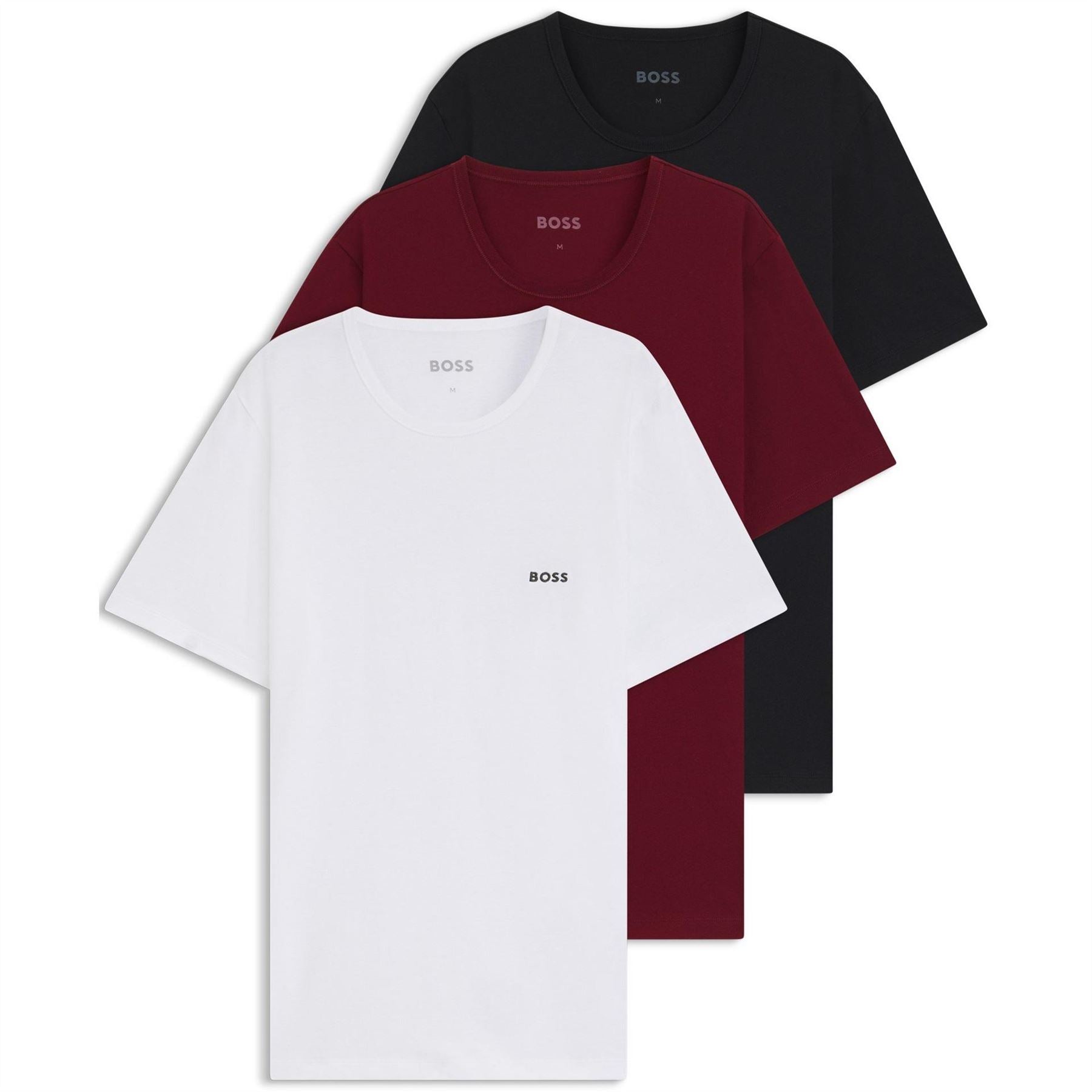 Boss BOSS Bodywear 3 Pack Premium Cotton T Shirts   Crew Neck