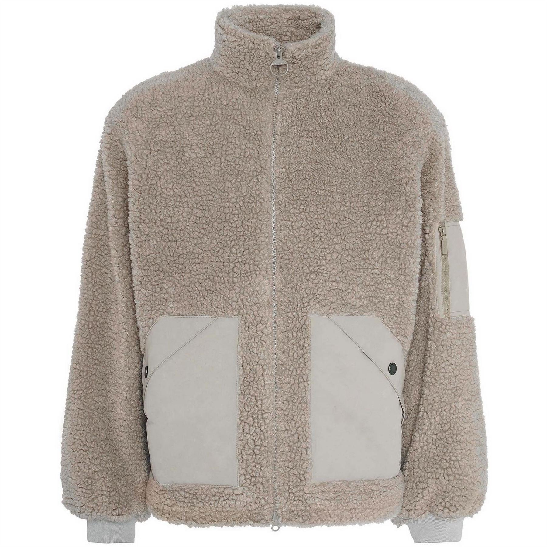 Barbour Weardale Fleece Funnel Neck Teddy Coat