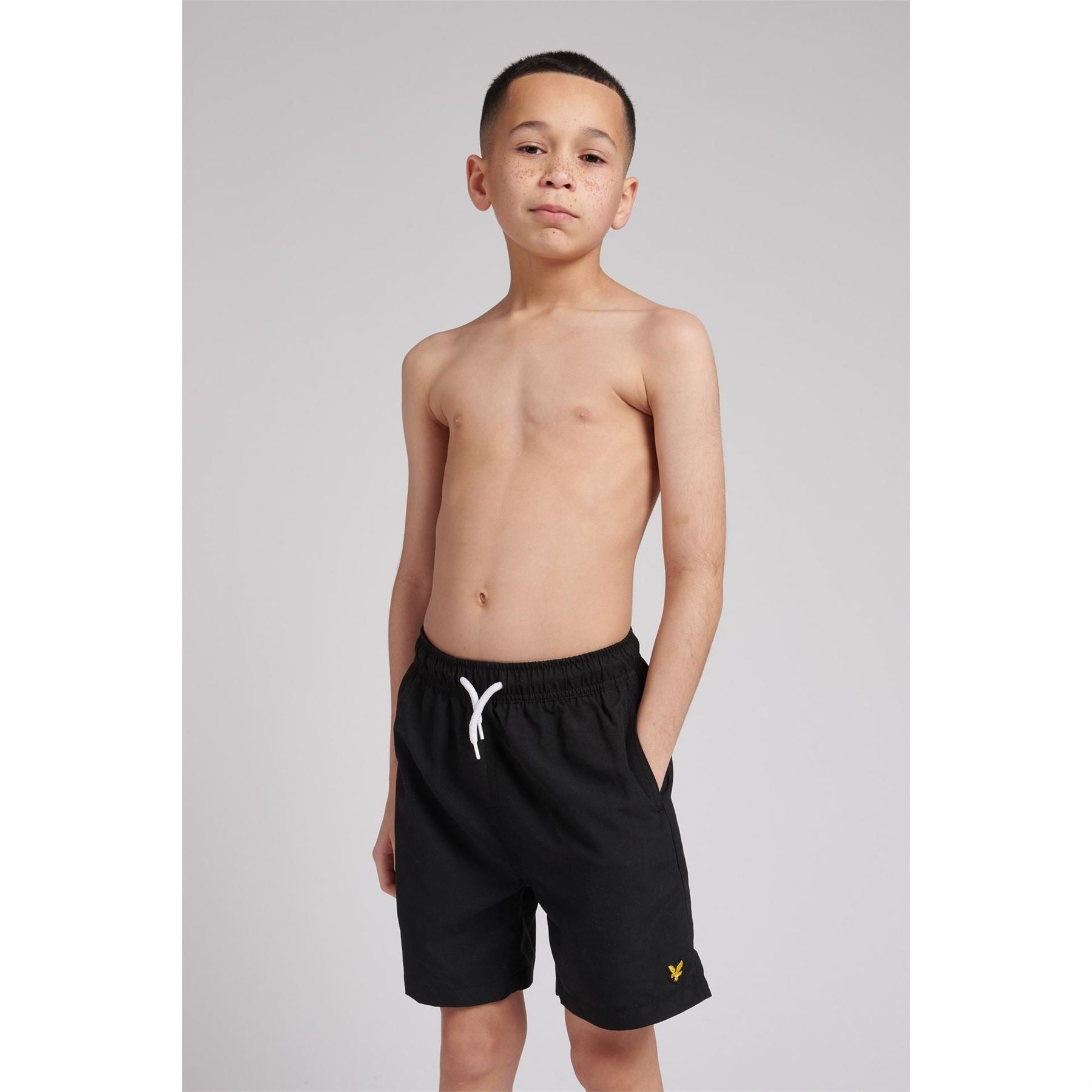 Lyle and Scott Logo Print Swim Short