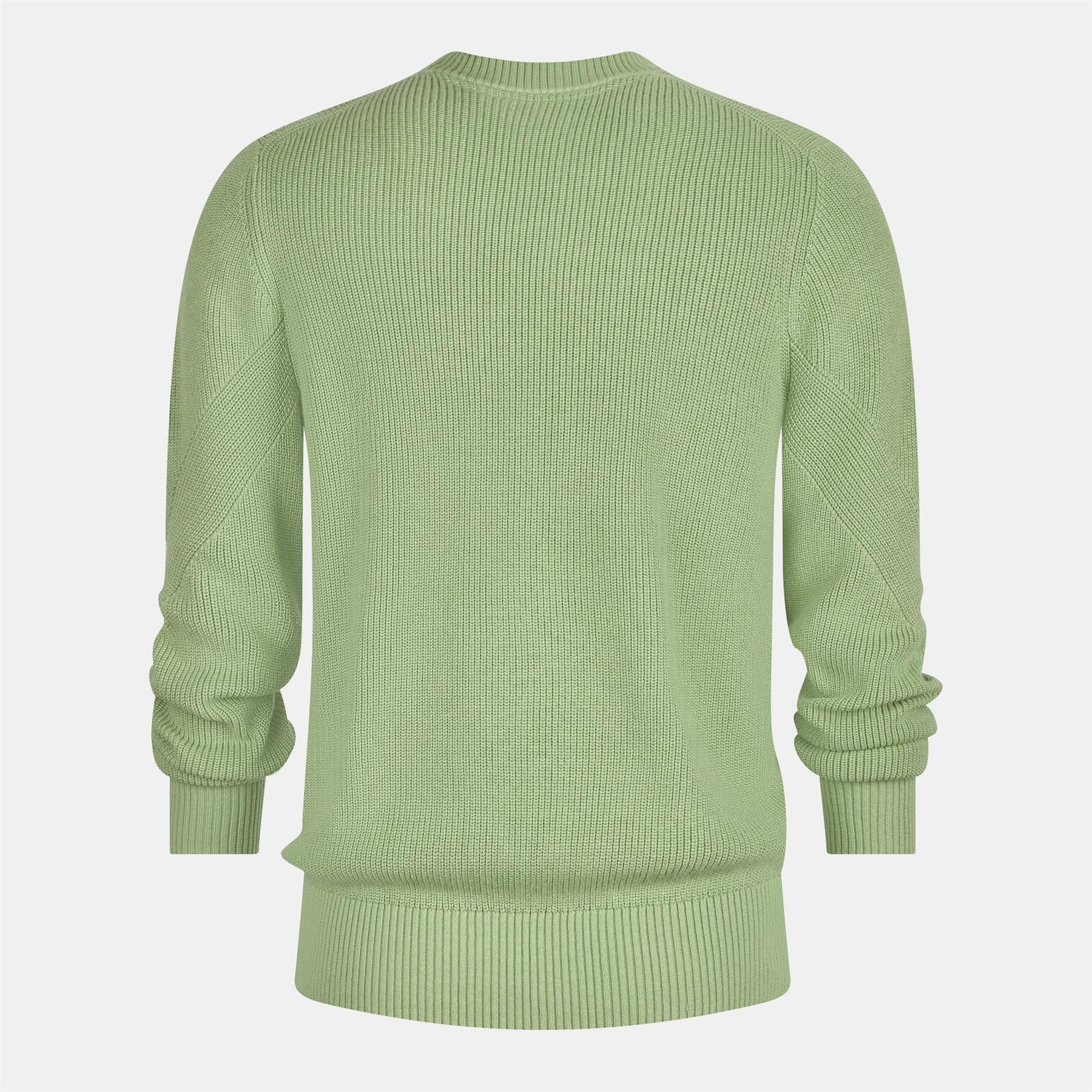 Lyle and Scott Chevron Knit Crew Neck Sweater