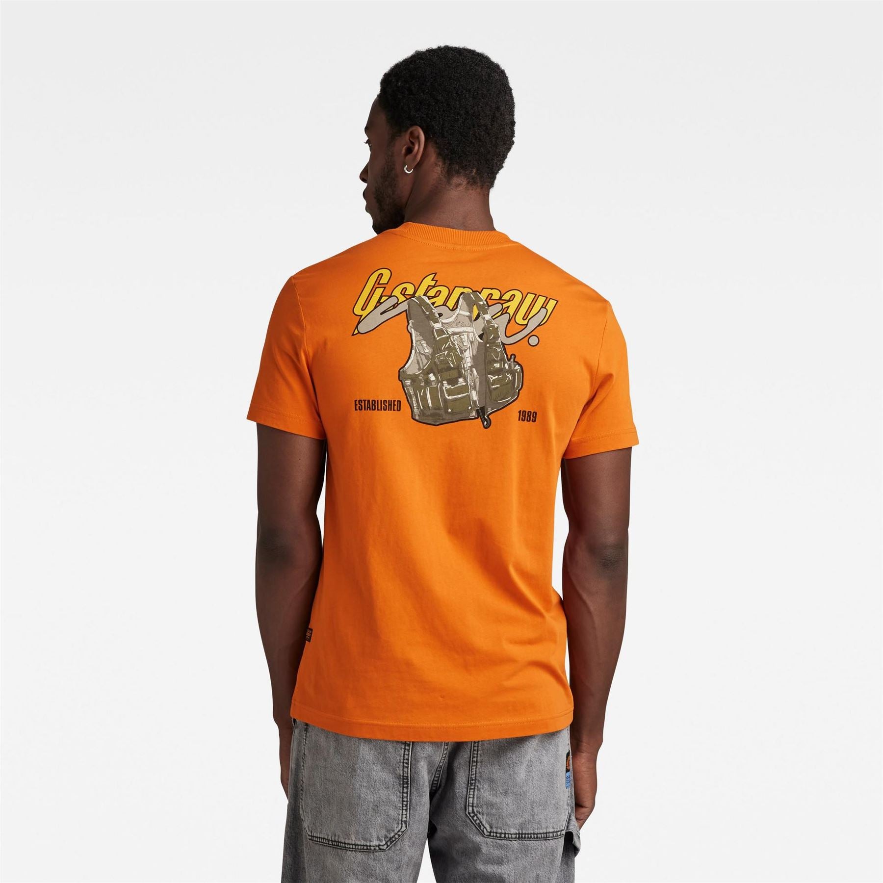 G Star Regular Fit Geographic Print T-Shirt