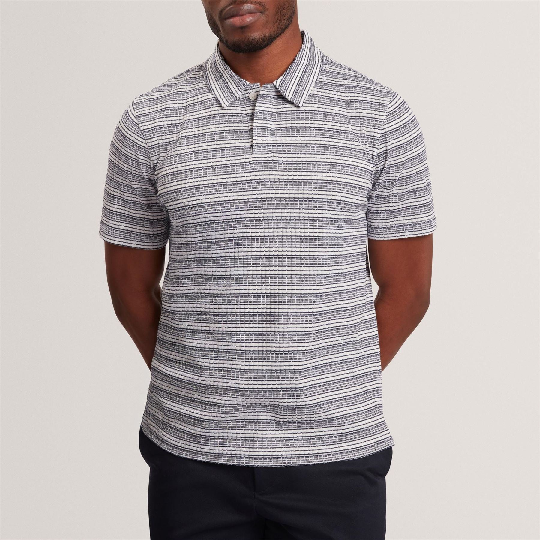 Ted Baker Ss Striped Polo Sn62