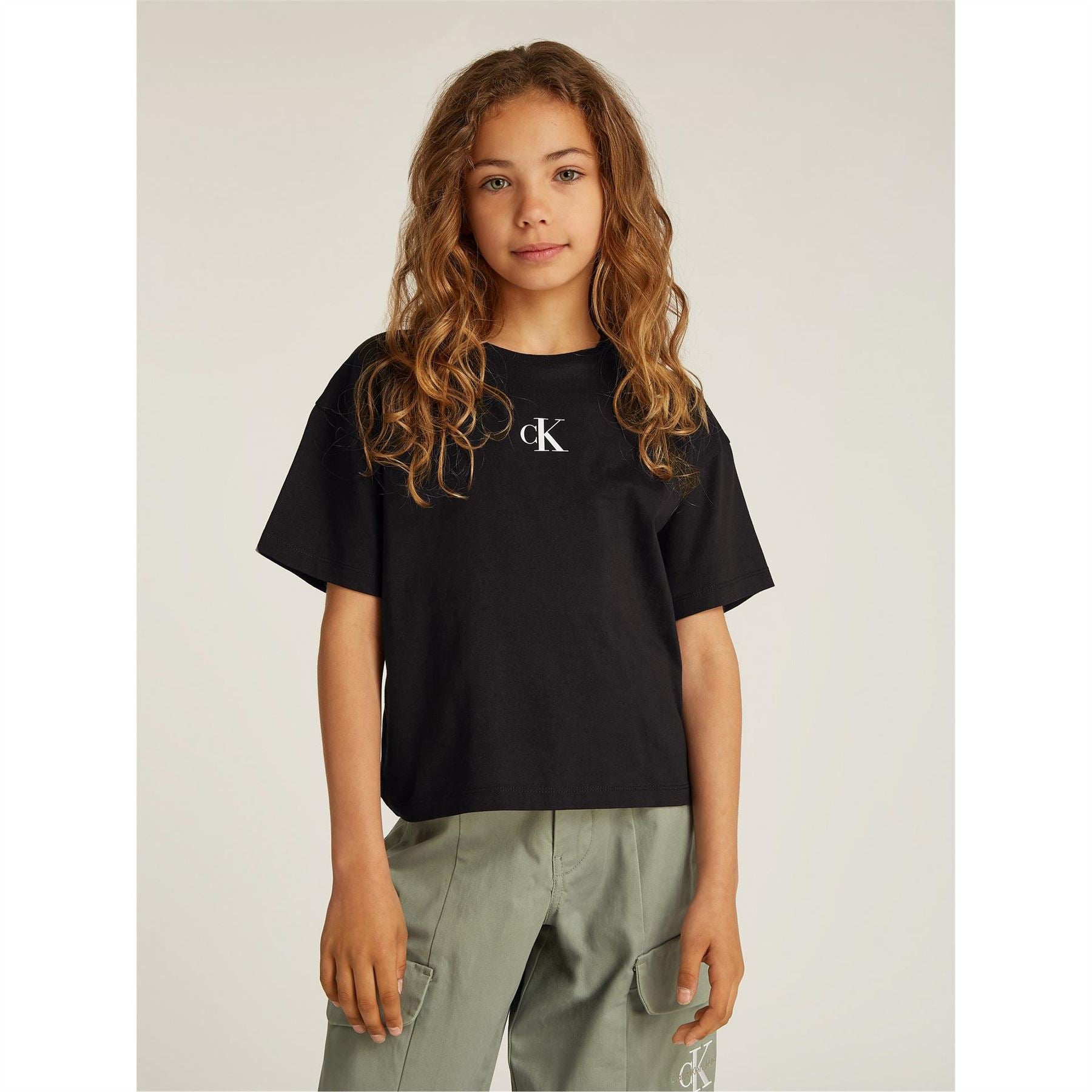 Calvin Klein Jeans CK Logo Boxy Fit Short Sleeve T-Shirt