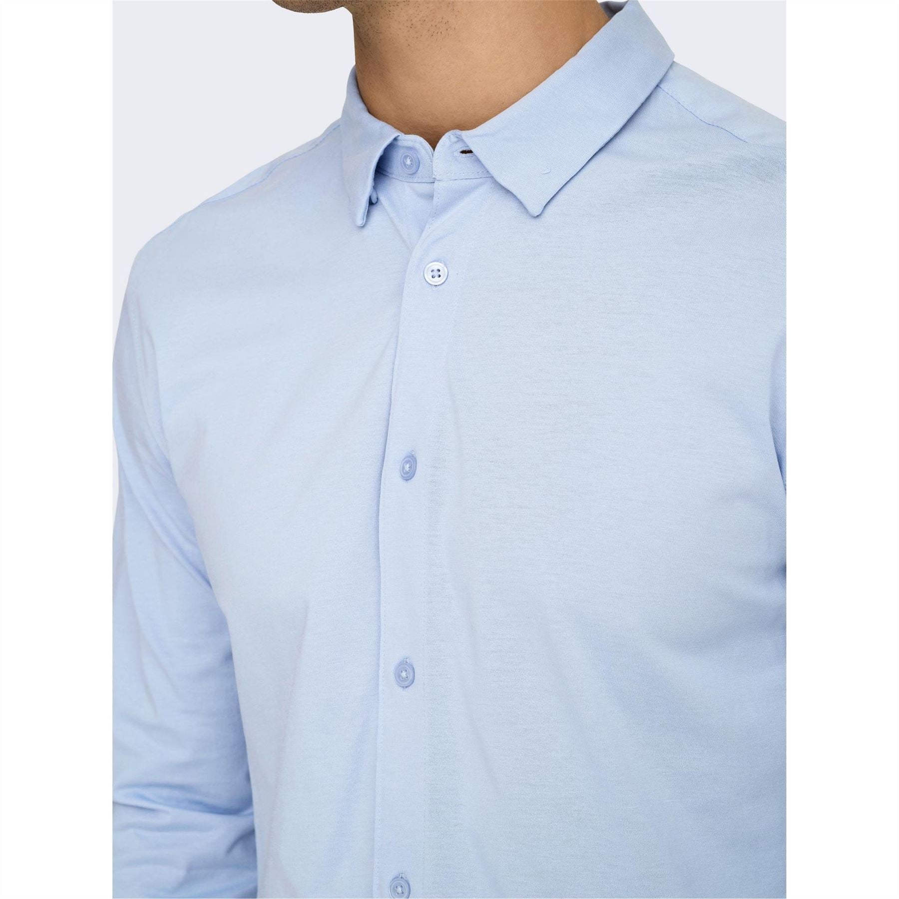 Only Regular Fit Long Sleeve Point Collar Shirt