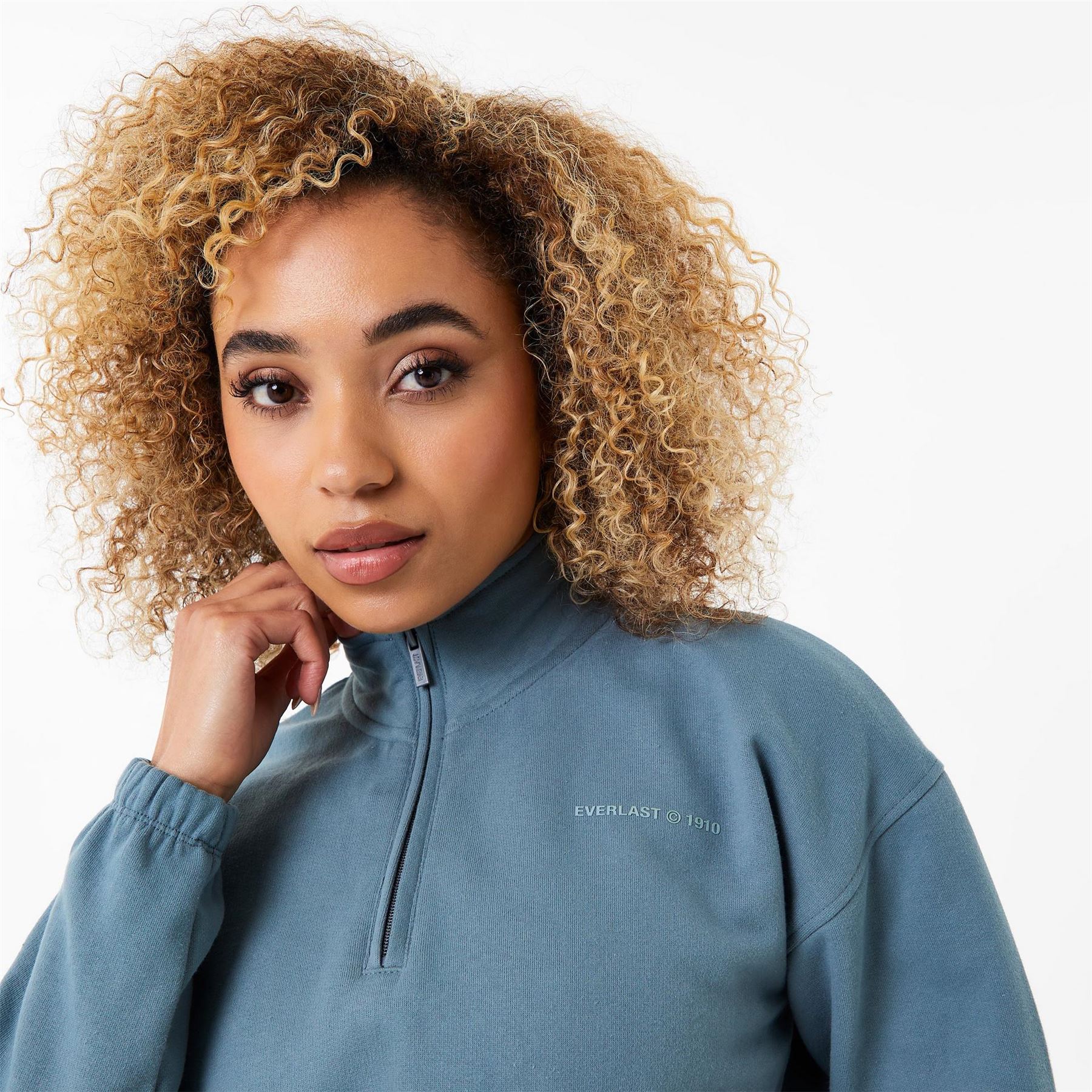 Everlast Womens Quarter Zip Fleece Top