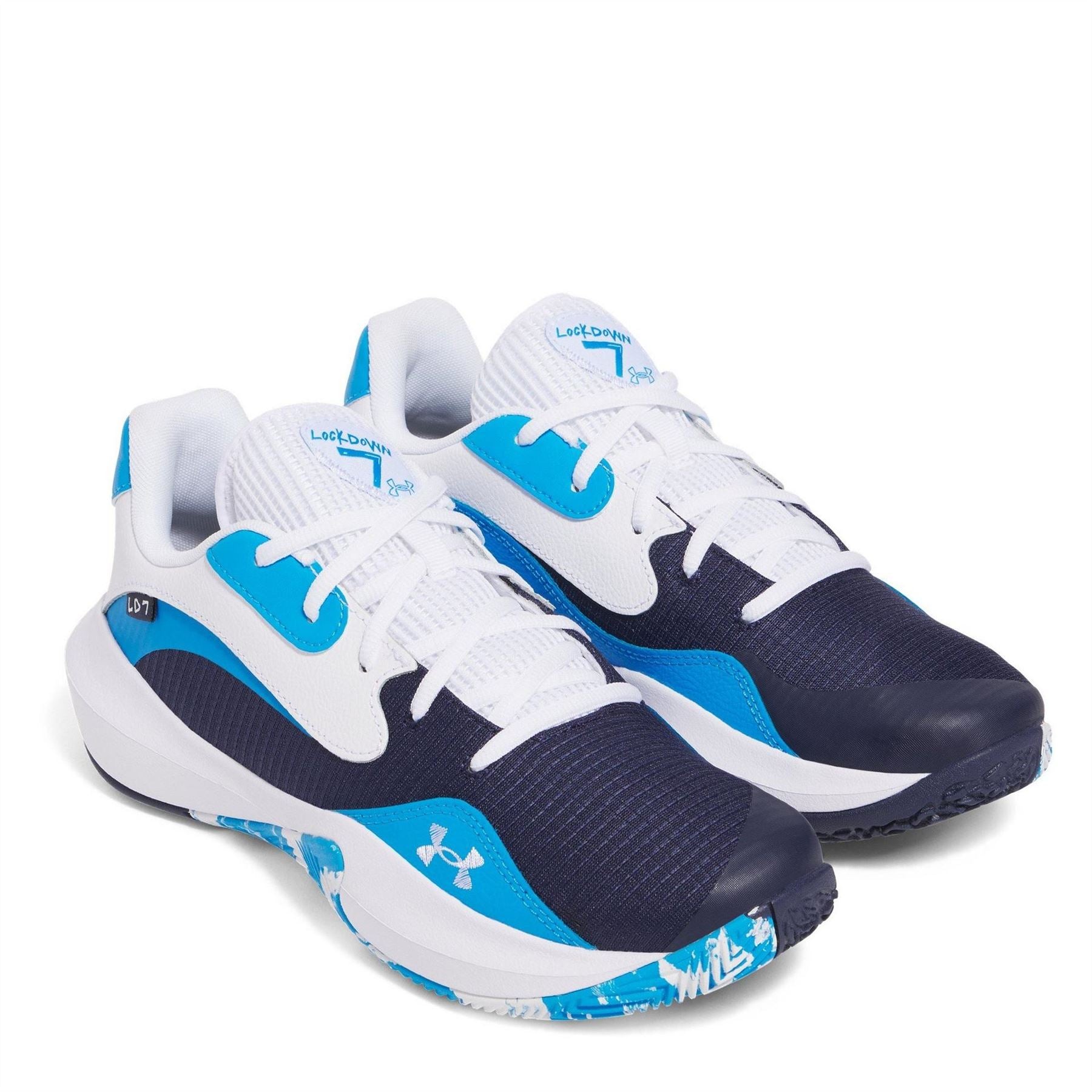 Under Armour Mens Armour Ua Lockdown 7 Low Basketball Trainers
