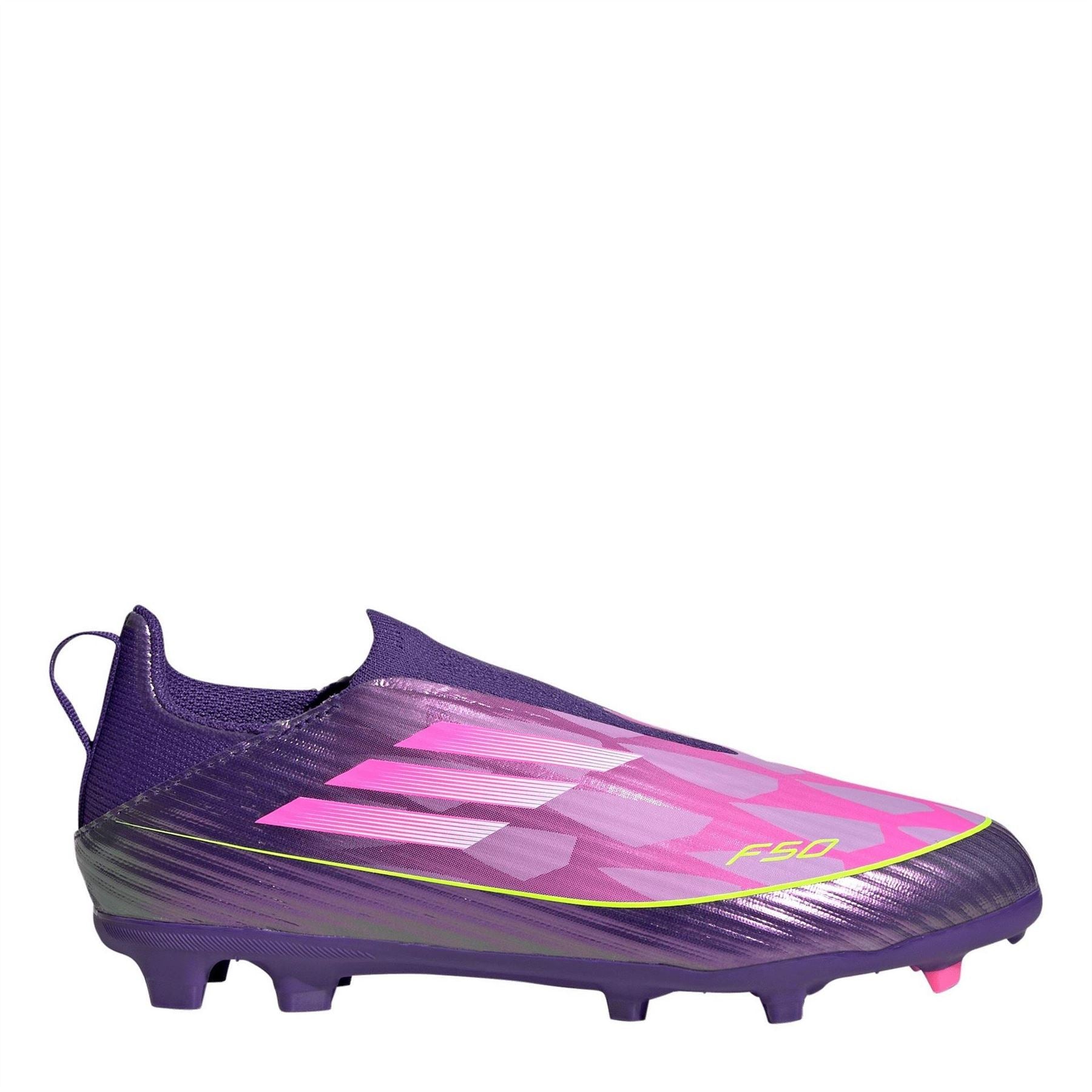adidas F50 Academy Laceless Juniors Firm Ground Football Boots