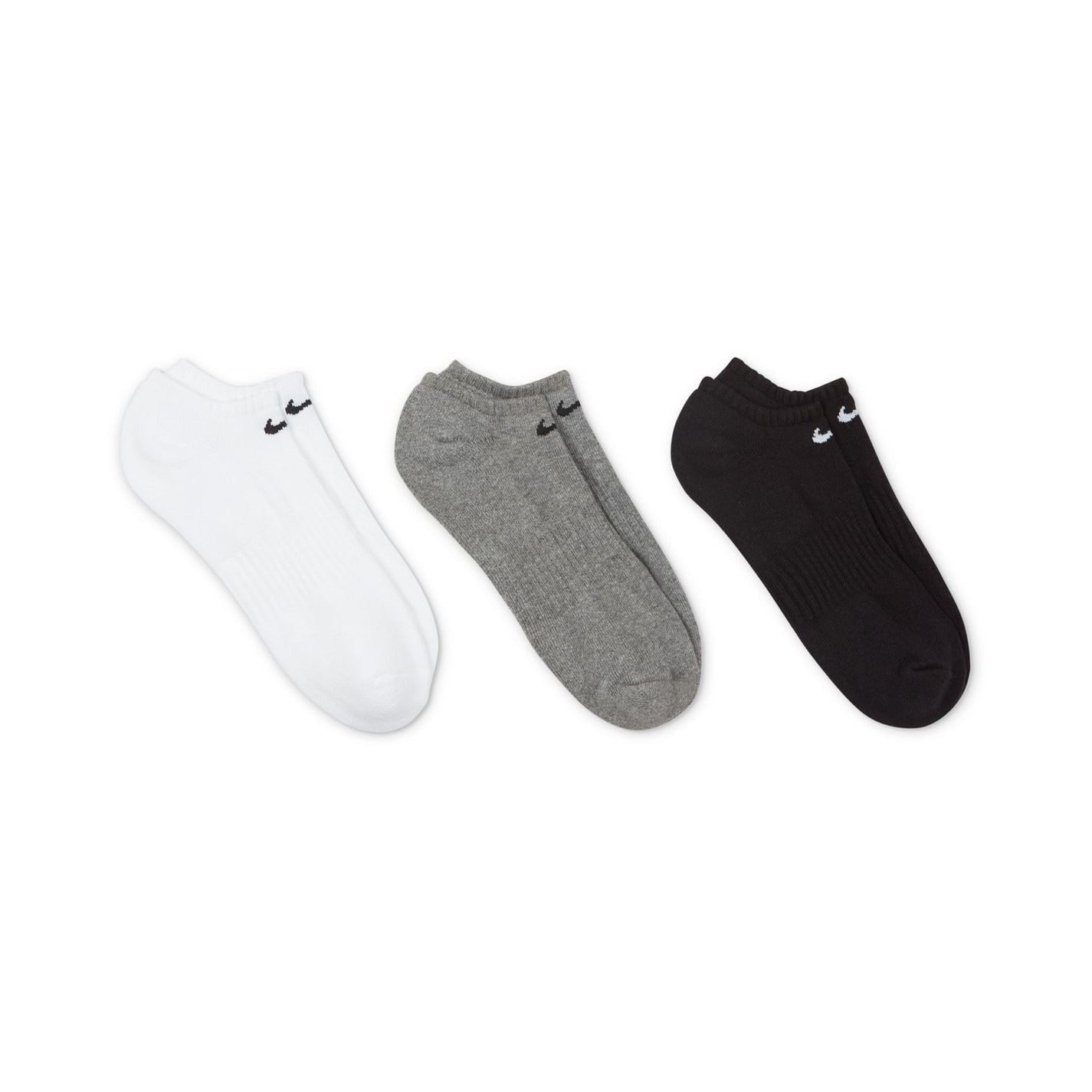 Nike 3 Pack Cushioned No Show Socks