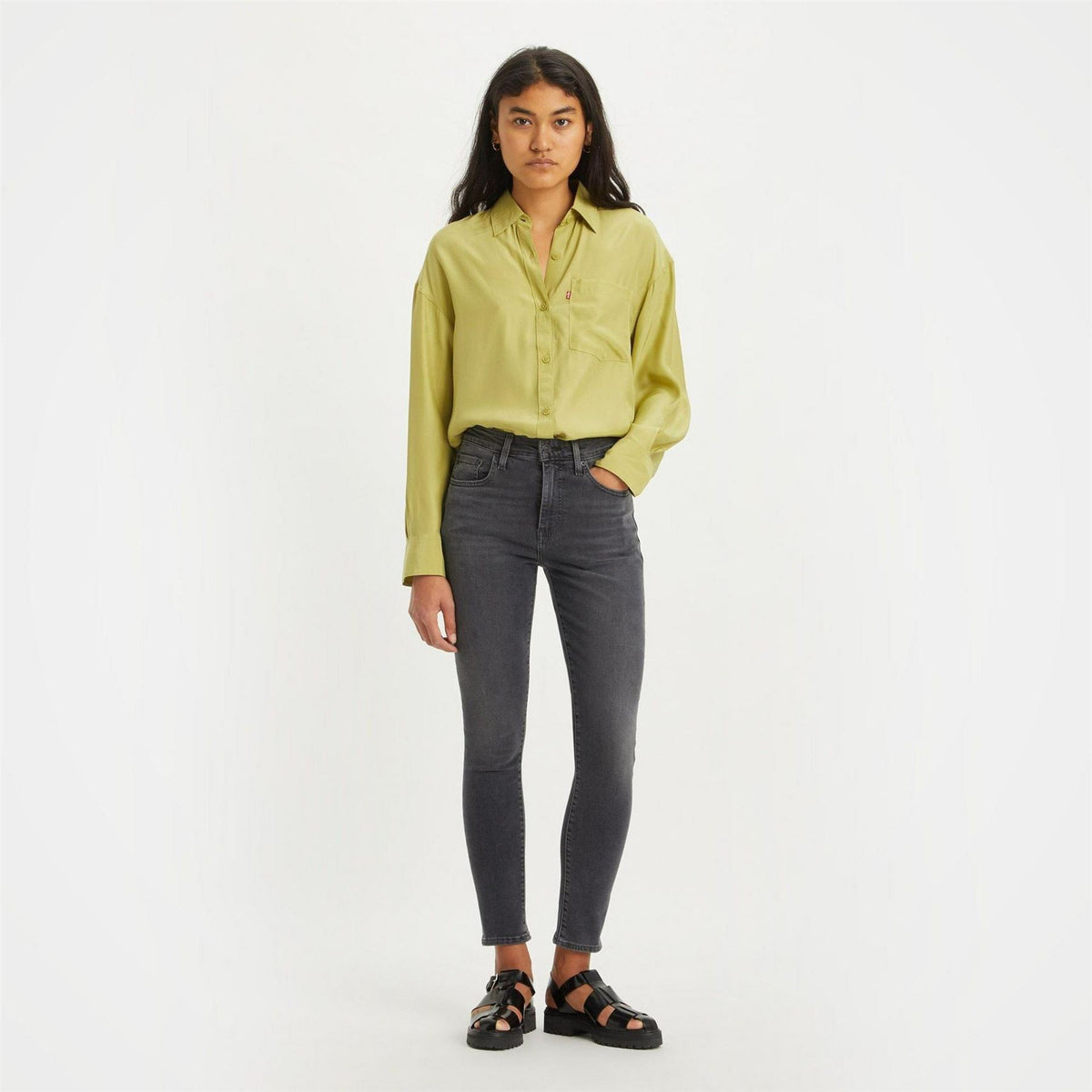 Levis 721 High Rise Cotton Stretch Skinny Jeans