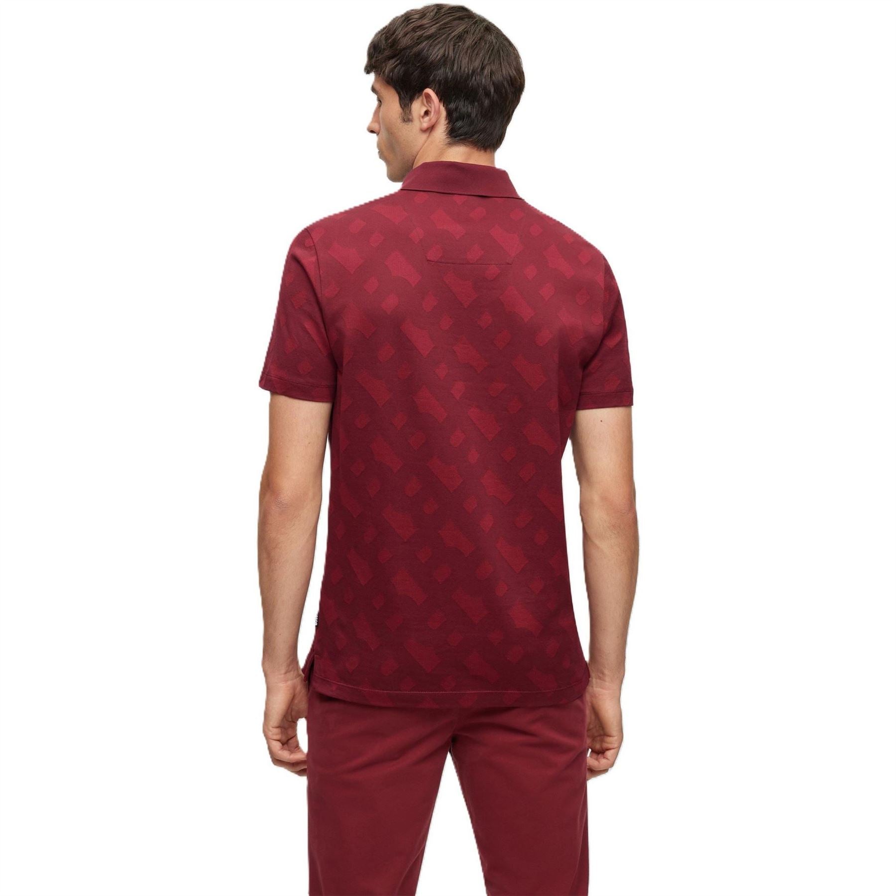 Boss Collared Neck Short Sleeve Regular Fit Shirt