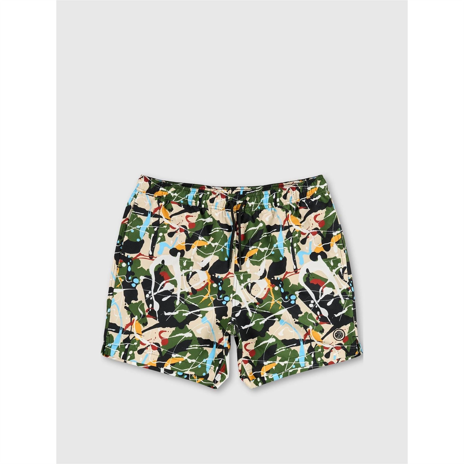 Pretty Green Convergence Abstract Patterned Swim Short