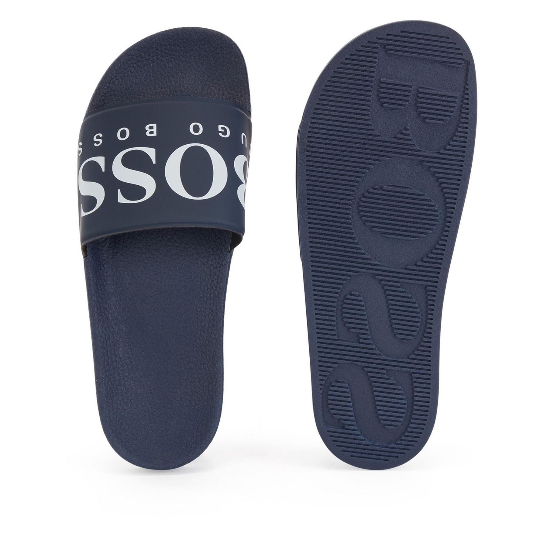 Boss Solar Slides Open Toe Flats