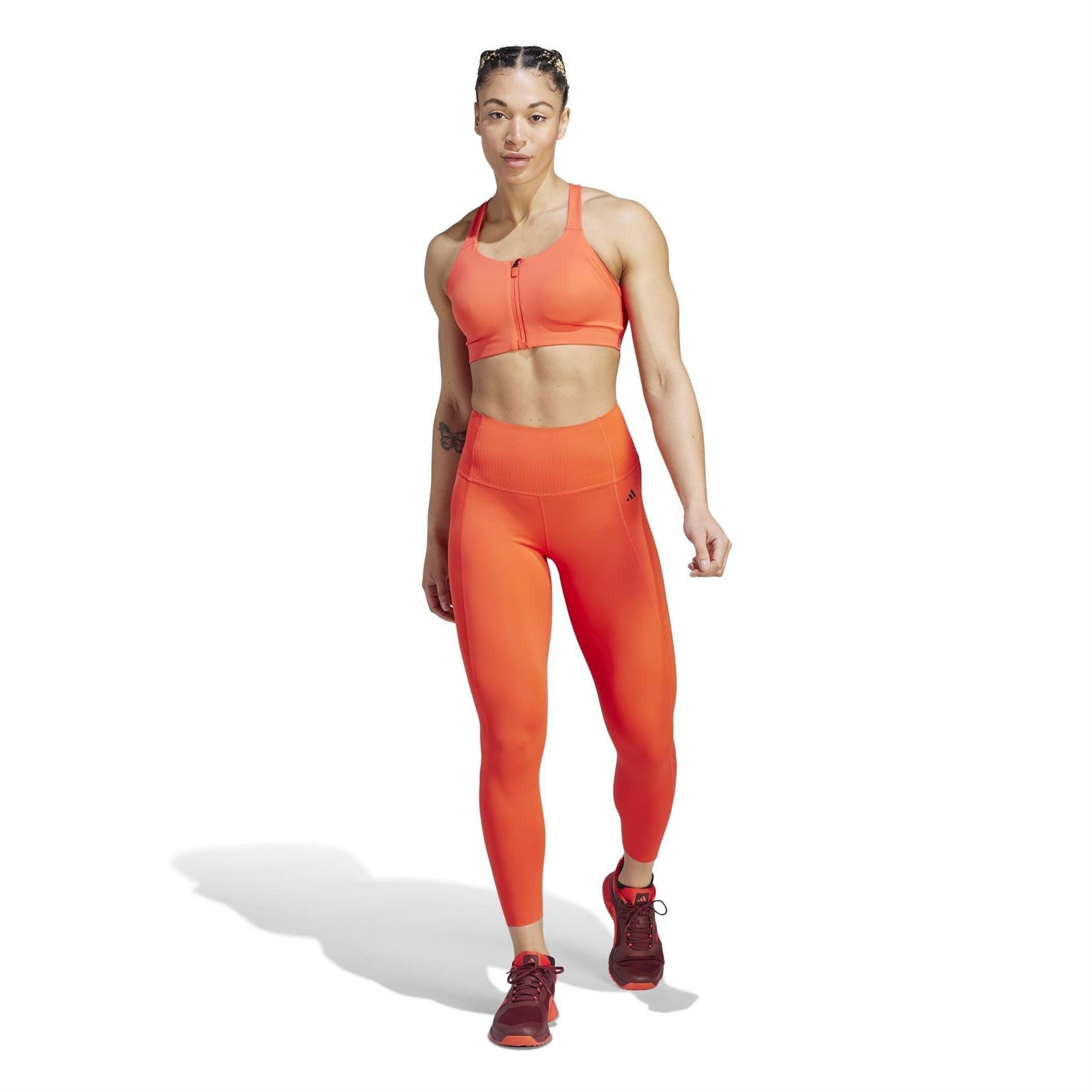 adidas Womens Impact Luxe High Support Zip Bra