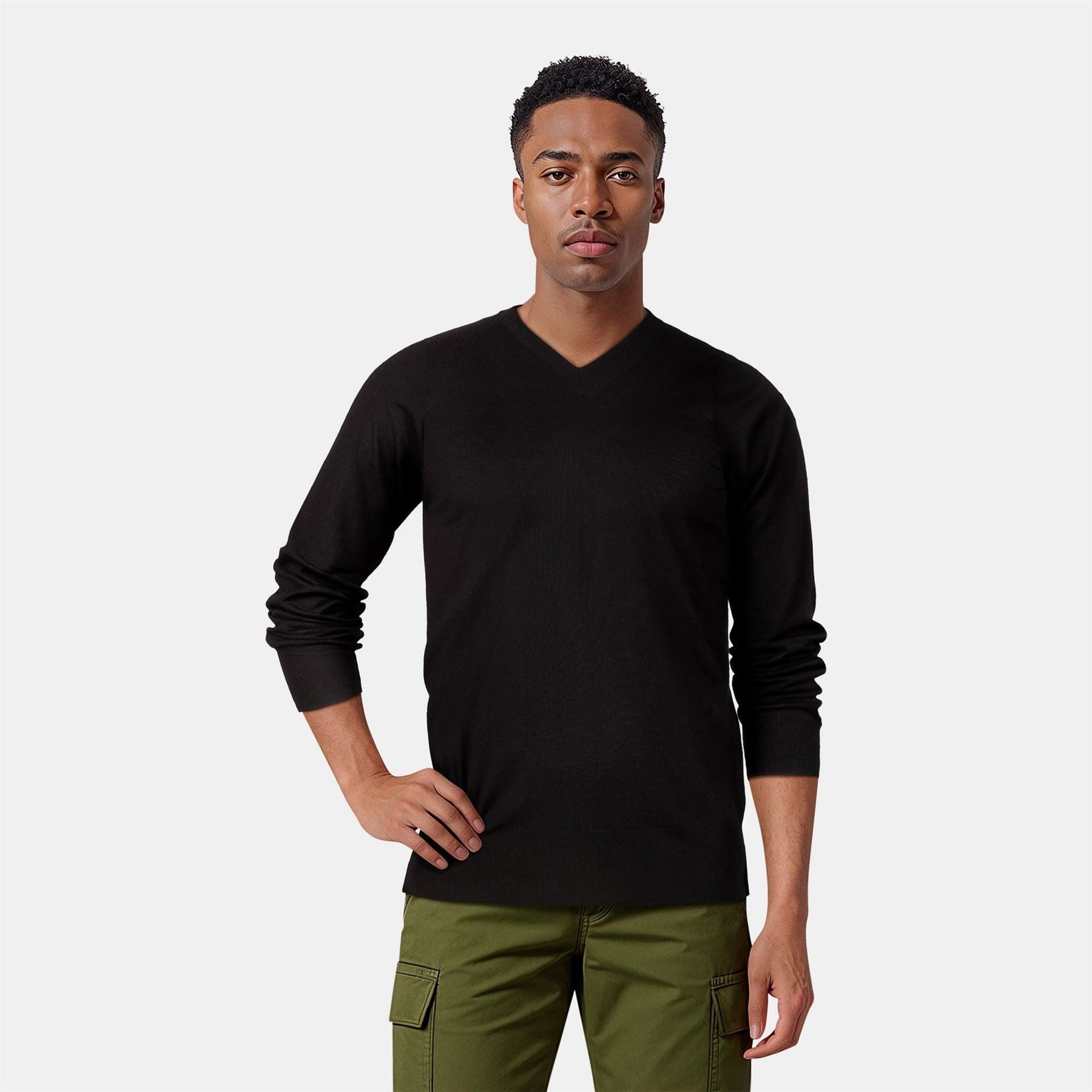 Lyle and Scott Merrick V-Neck Long Sleeve Sweater