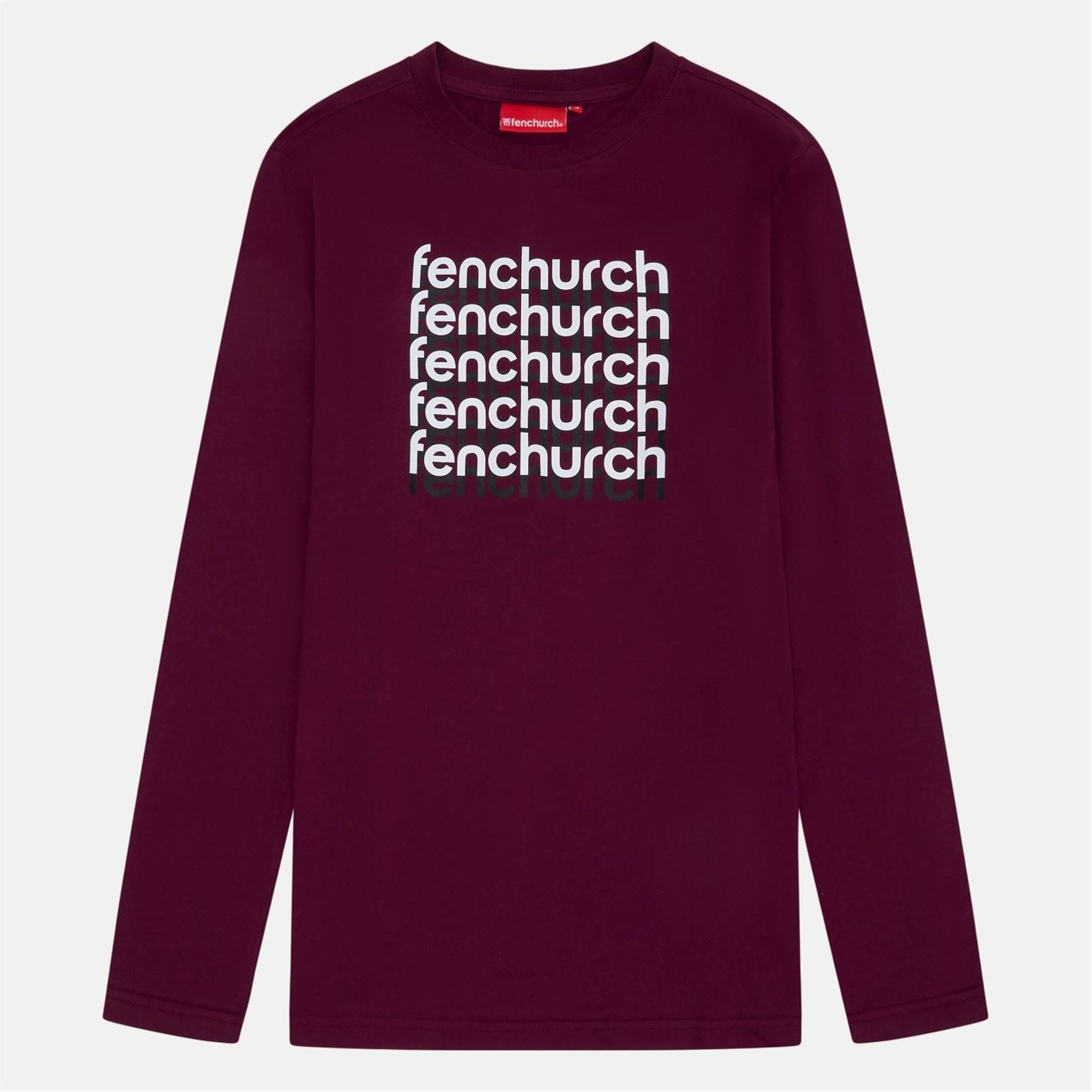 Fenchurch Aldgate Lettering Long Sleeve T-Shirt