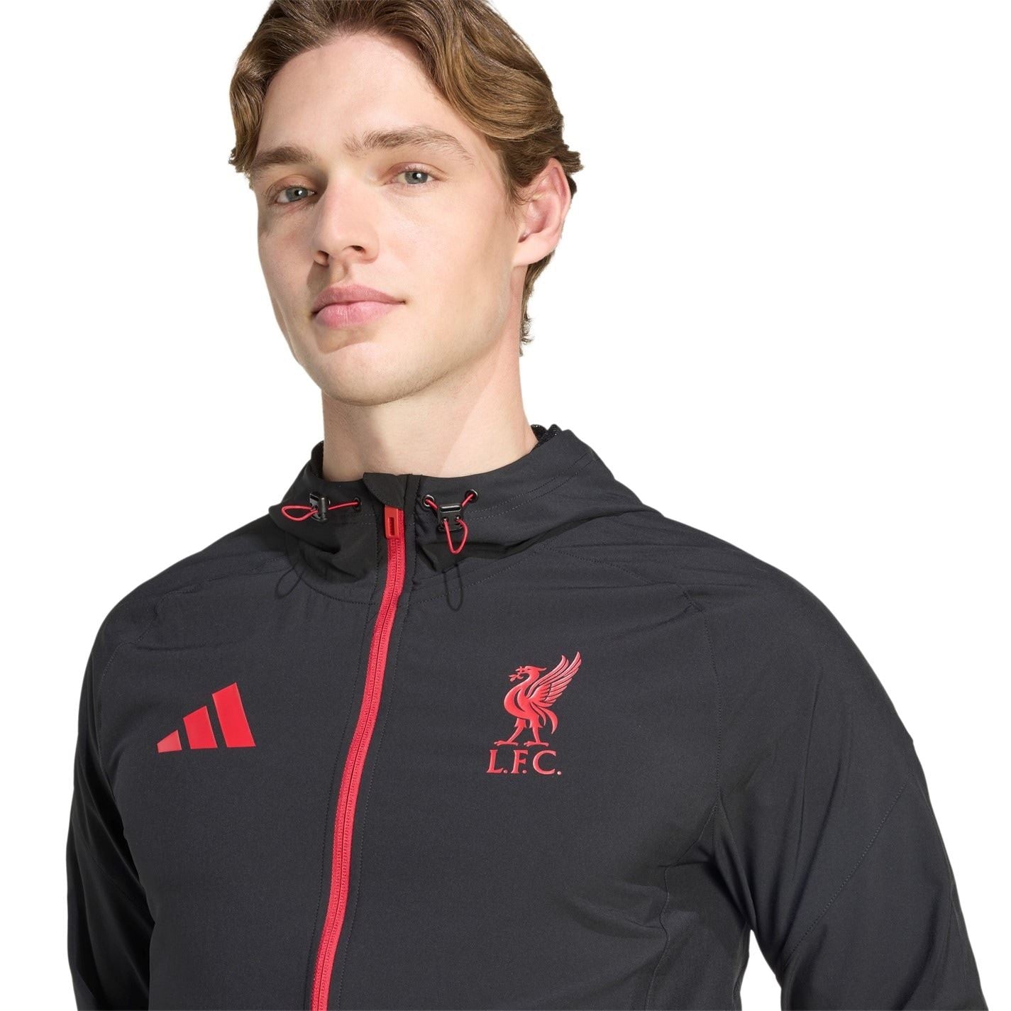 adidas Liverpool Travel Tracksuit Jacket 2025 2026 Adults