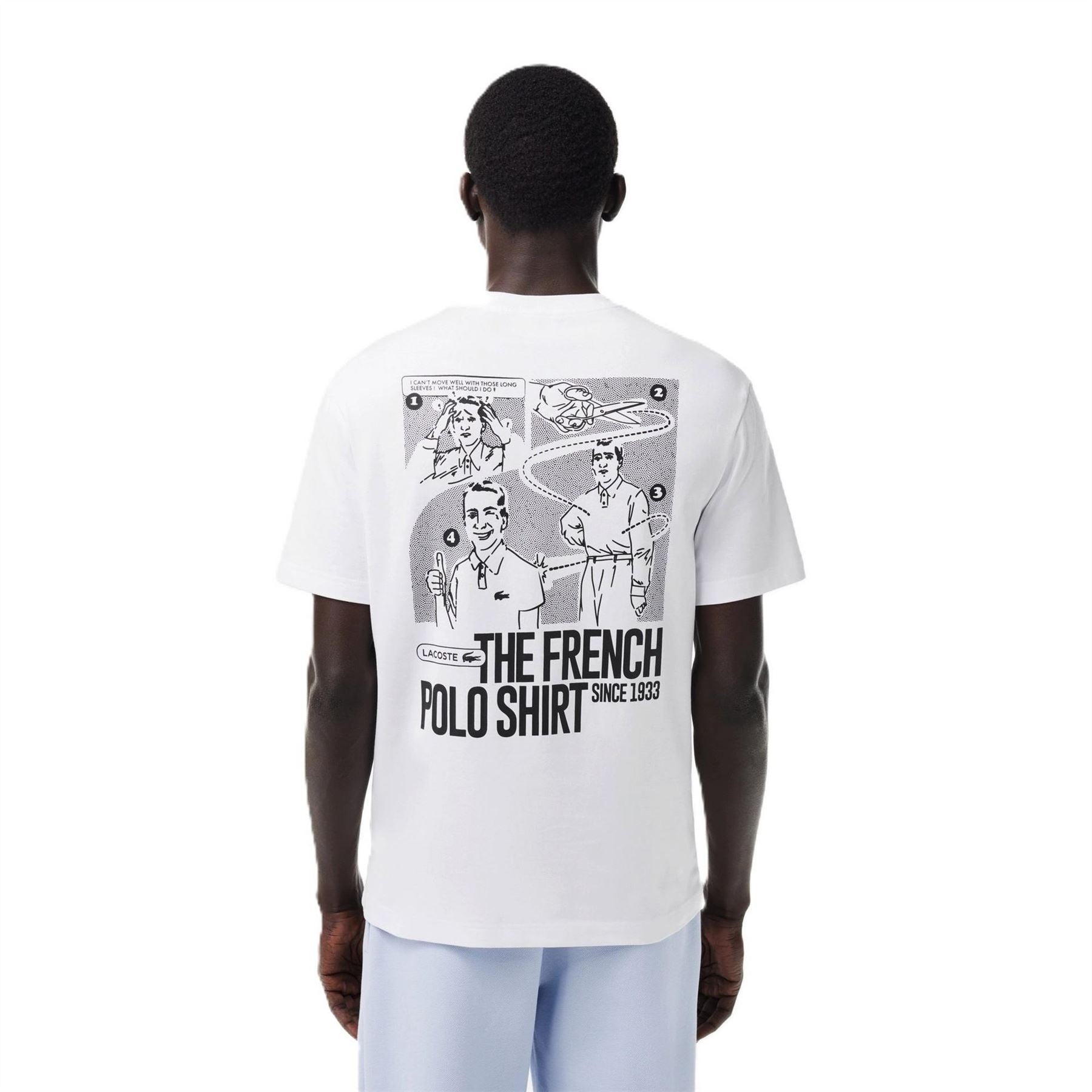 Lacoste Graphic Print Regular Fit Crew Neck T-Shirt
