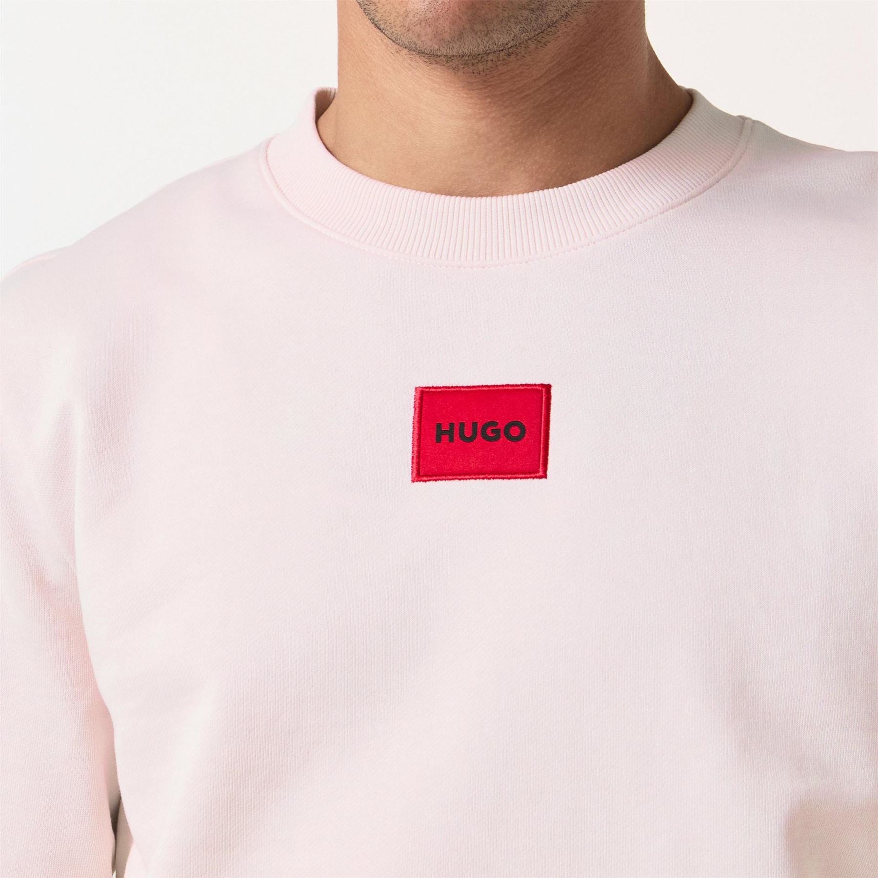 Hugo HUGO Long Sleeve Contemporary Sweatshirt   Crew Neck (Diragol)