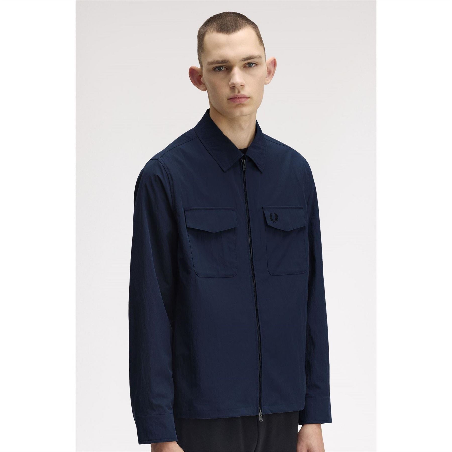 Fred Perry  Long Sleeve Zip Overshirt