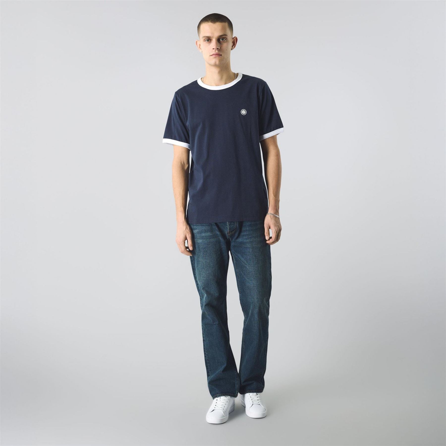 Pretty Green Eclipse Ringer Regular Fit T-Shirt