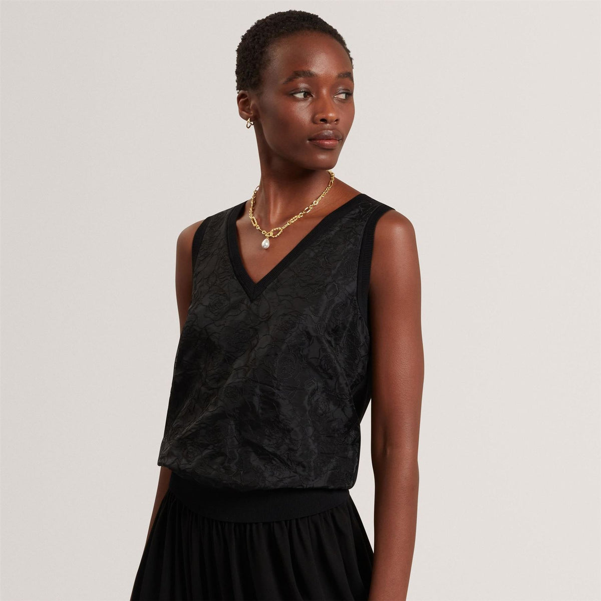 Ted Baker Lace Front Tank Knitted Top