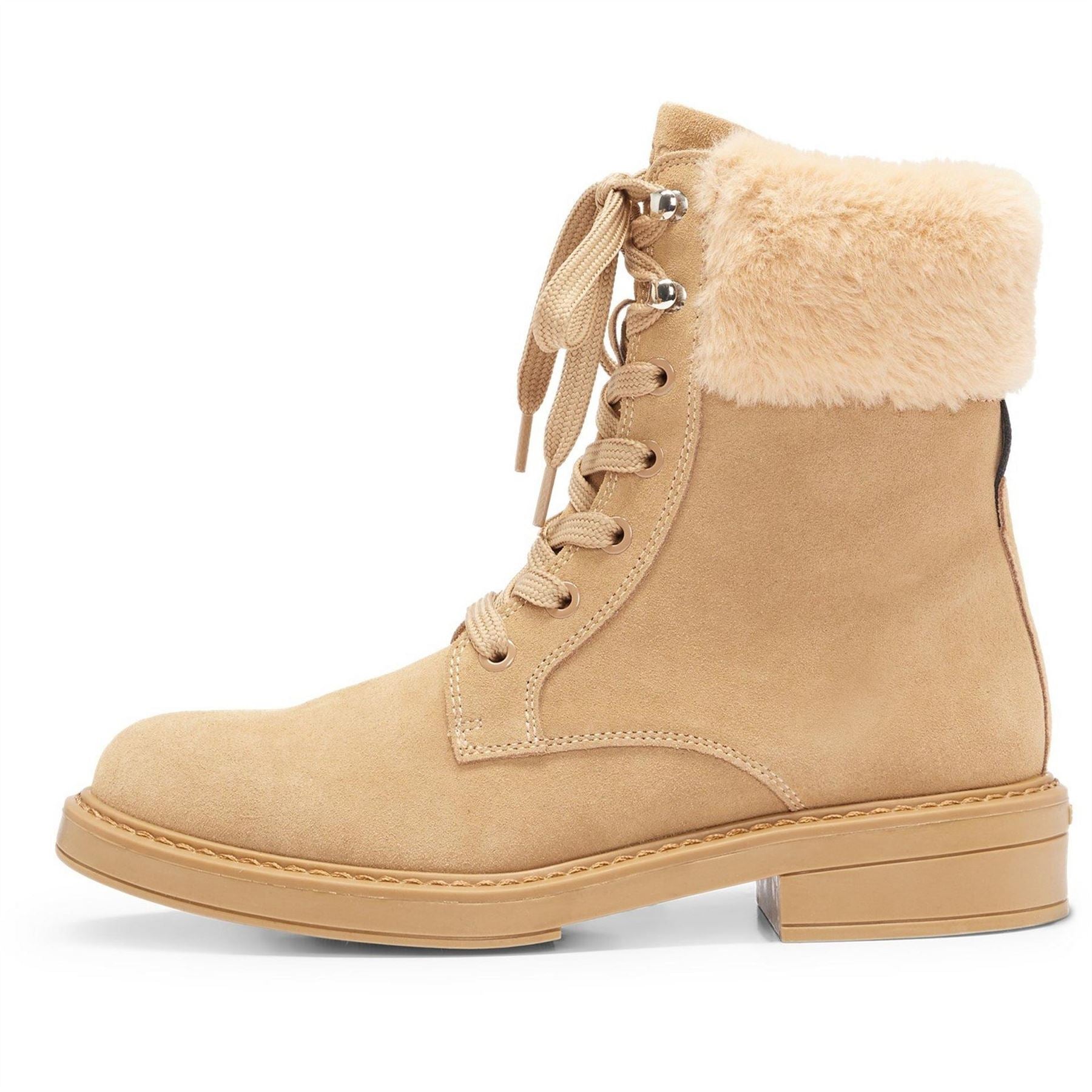 Boss Vanity Hiking Boots with Block Heel