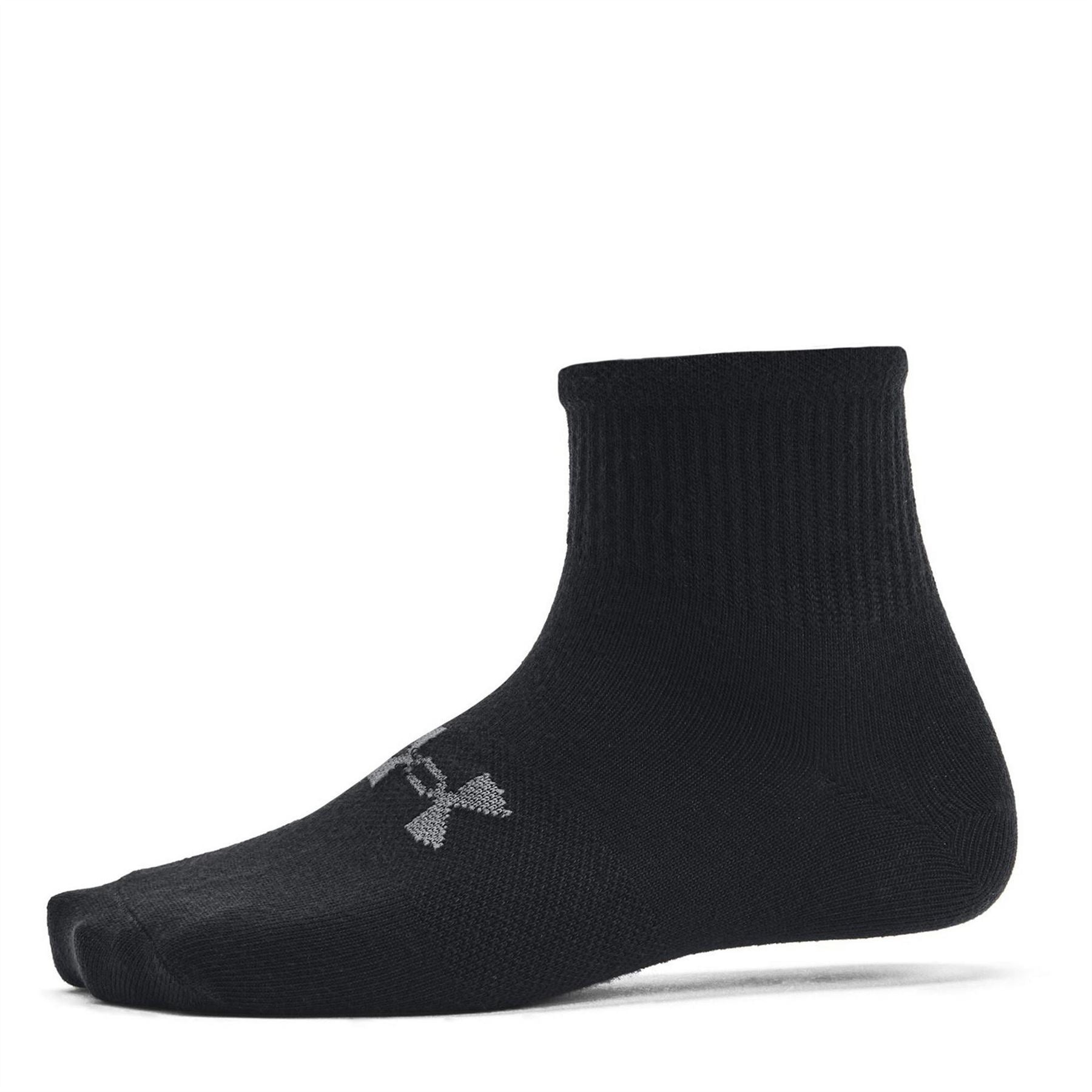 Under Armour Armour Ua Essential 3pk Qtr Yth Trainer Sock Unisex Kids