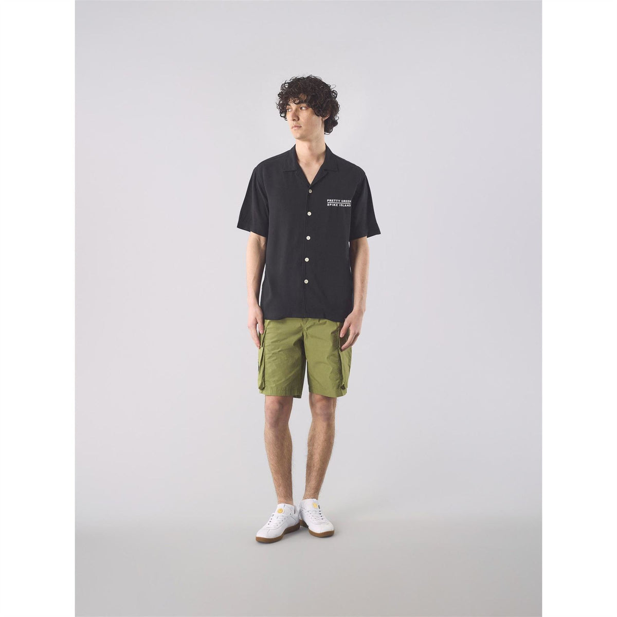 Pretty Green Spike Island Short Sleeve Plain Shirt