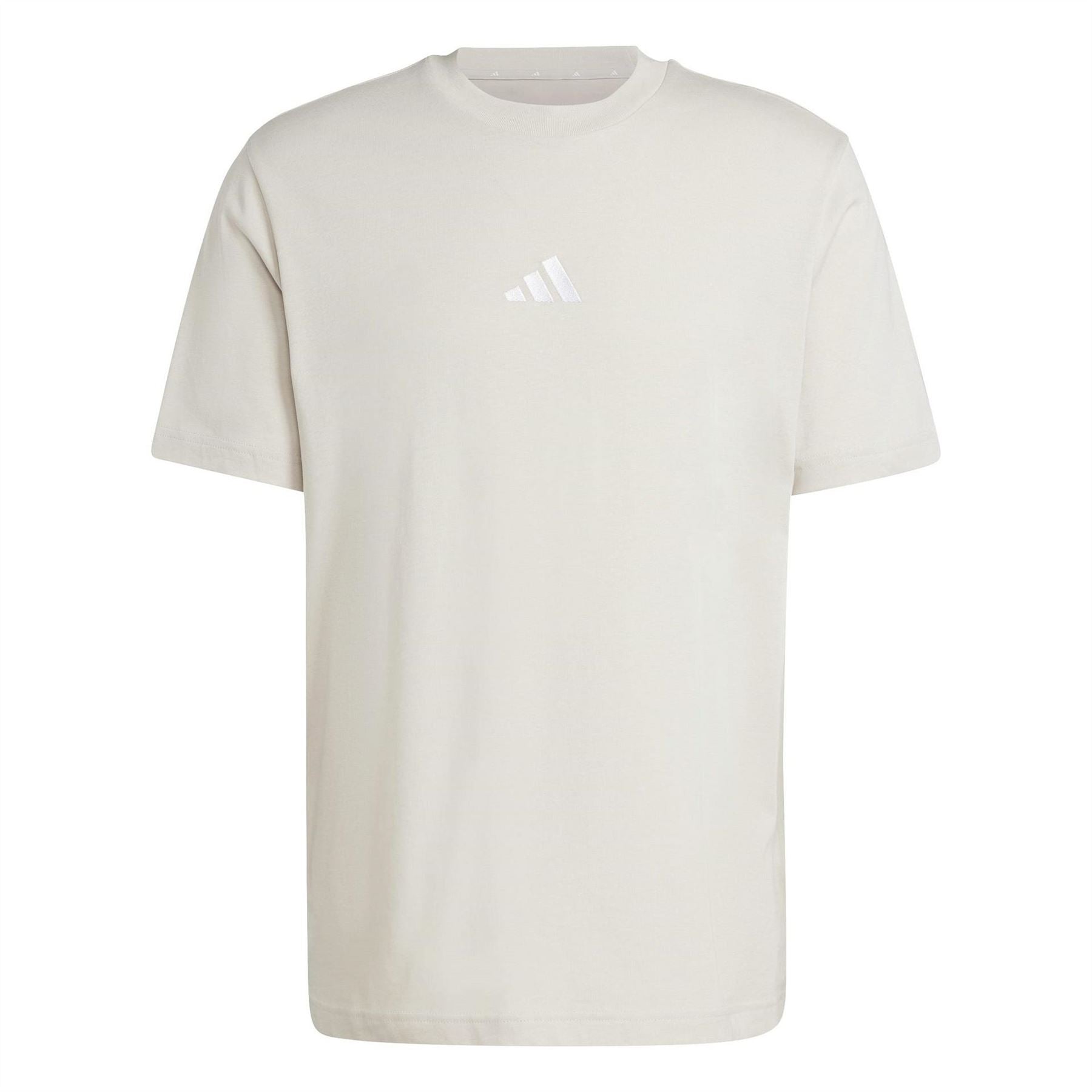 adidas Mens Essentials Single Jersey Linear Embroidered Logo T-Shirt