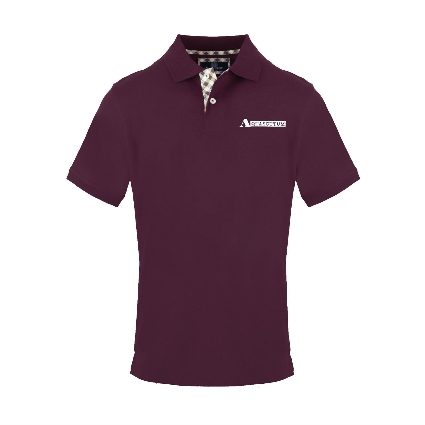 Aquascutum Collared Neck Short Sleeve Polo Shirt