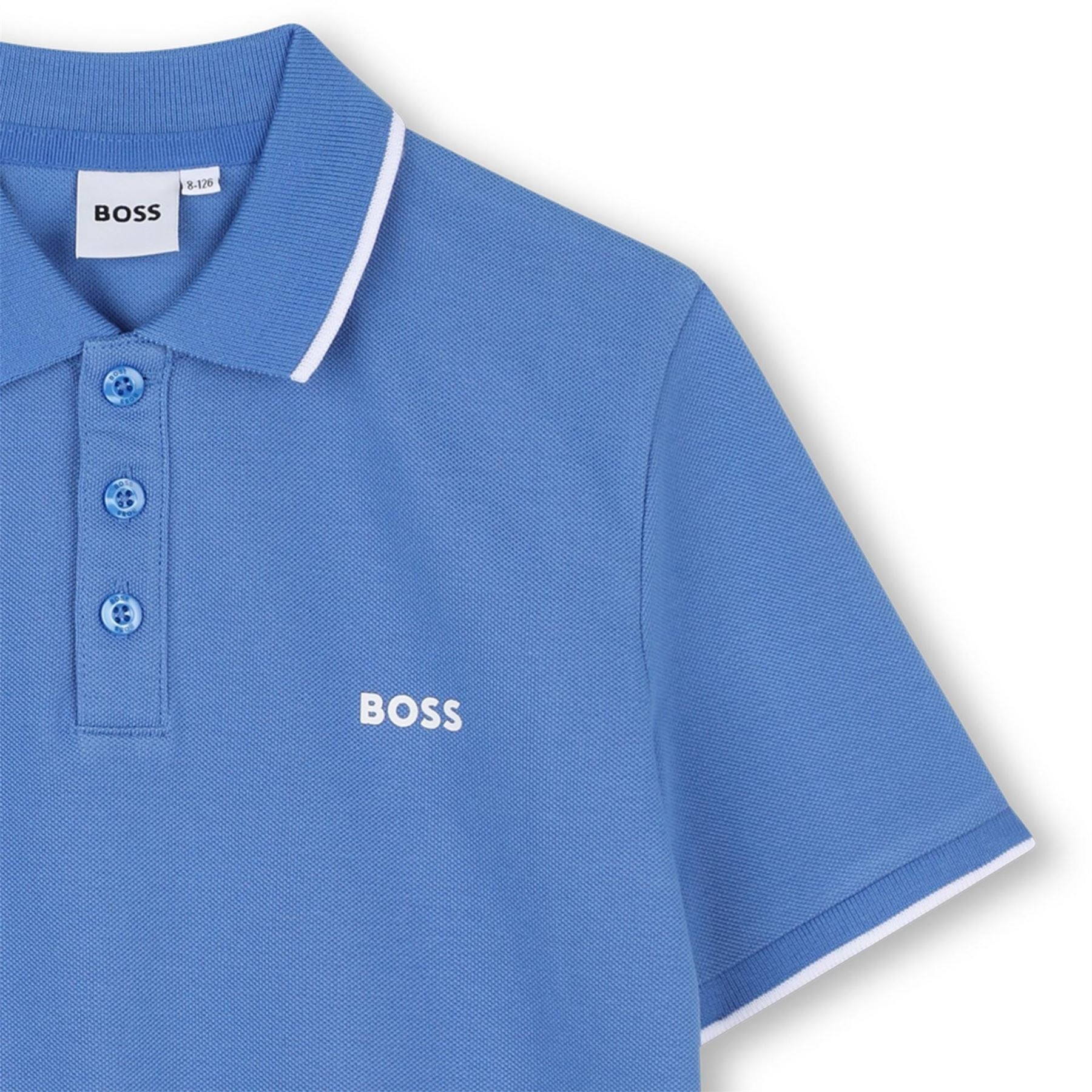 Boss Print Polo Shirt, Soft Breathable Fabric