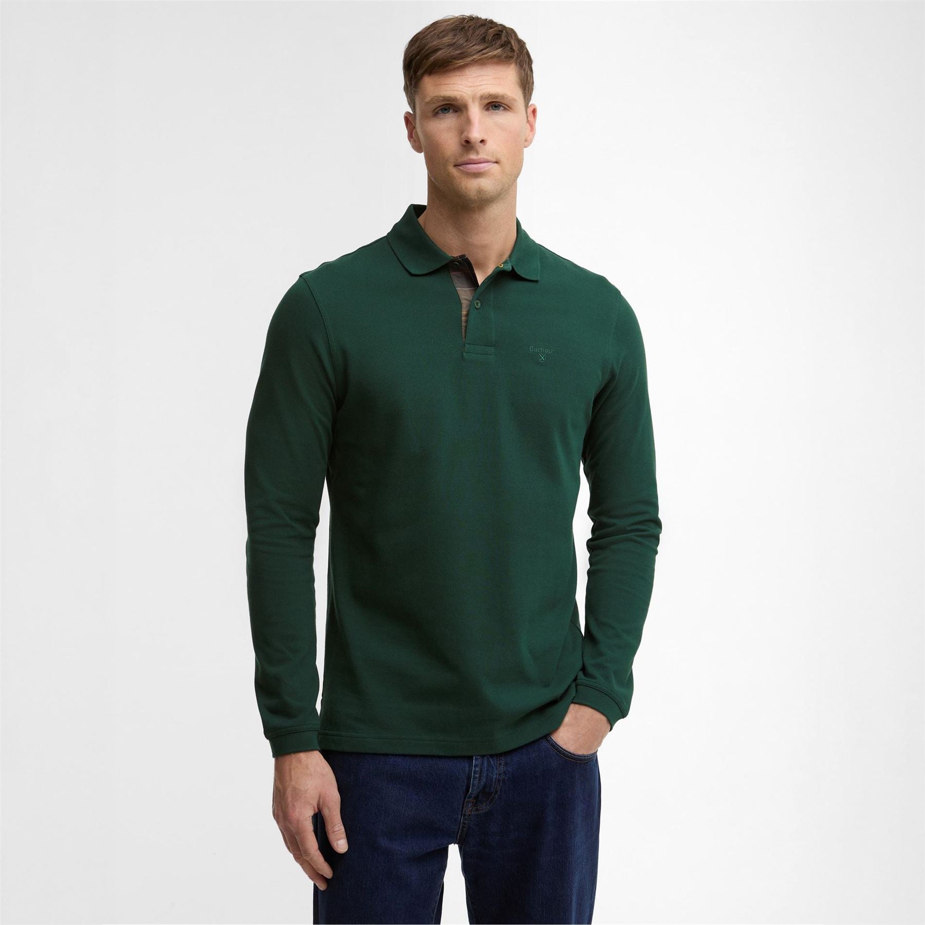 Barbour Long Sleeved Polo Shirt