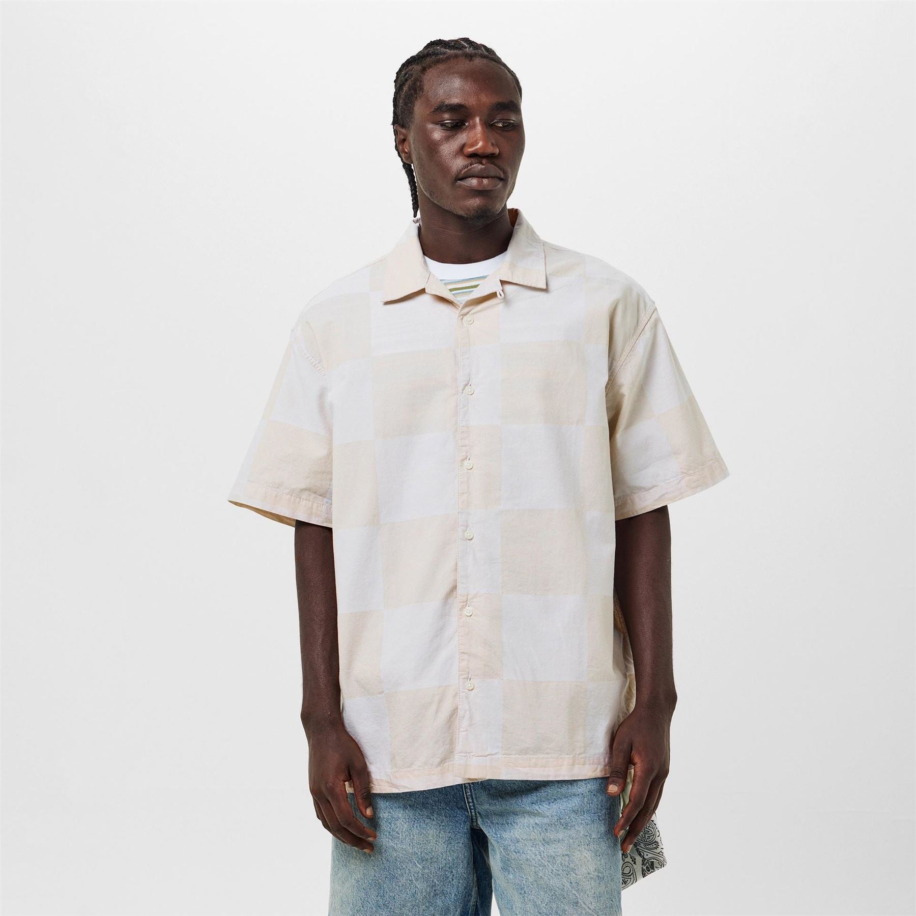 Vans Adults Kessler Checkerboard Short Sleeve Regular Fit T-Shirt