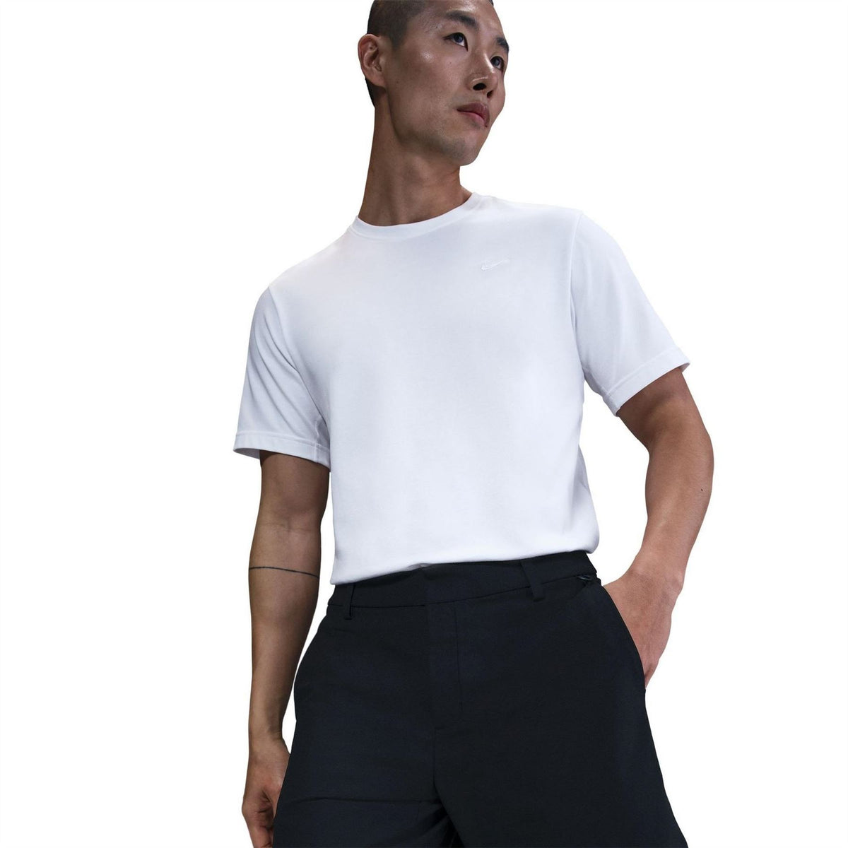Nike 24.7 Solid Patterned Bermuda Shorts