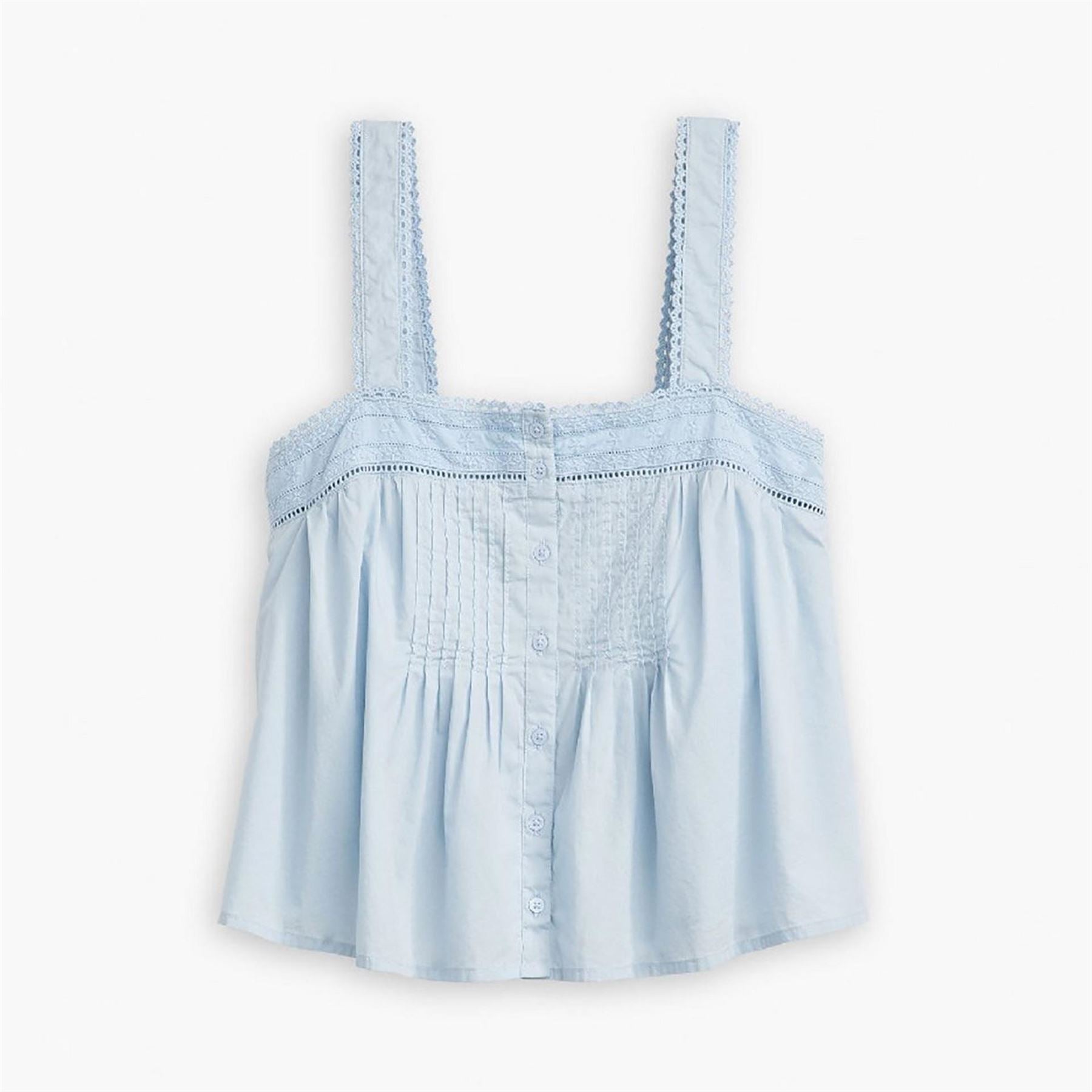 Levis Cici Lace Detail Square Neck Camisole Tank