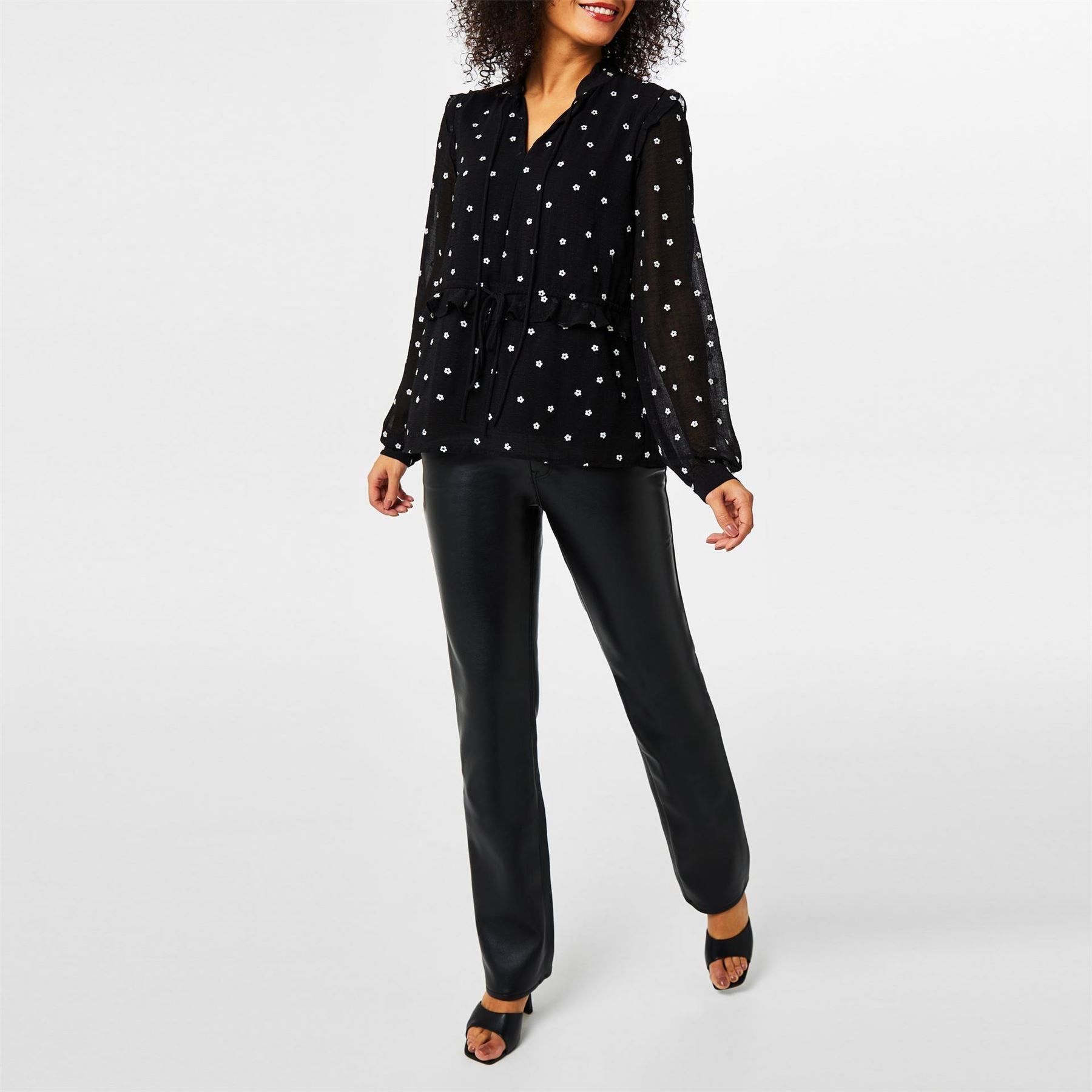 Vila Tie Neck Regular Fit Blouse