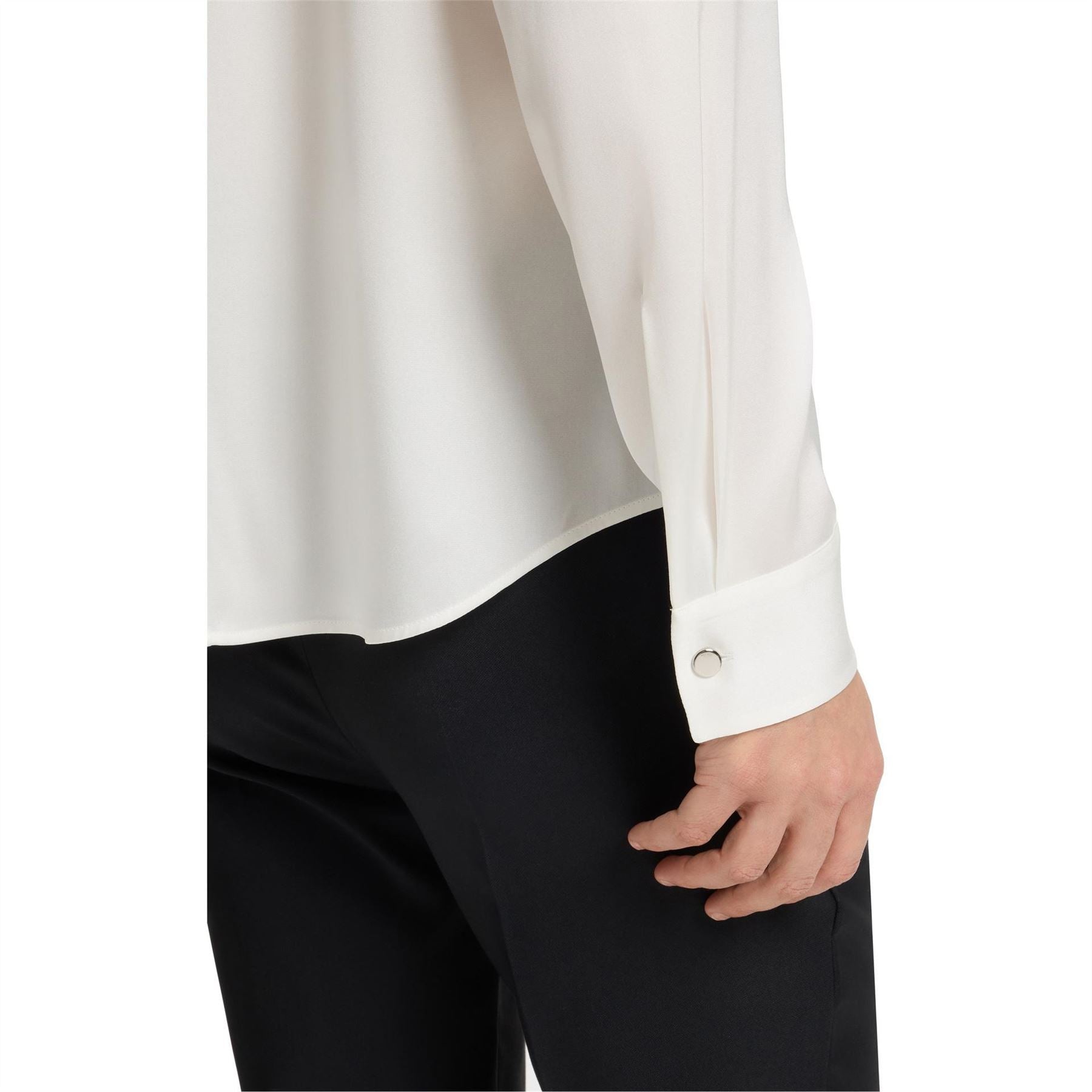 Boss Jewel Neck Long Sleeve Regular Fit Blouse