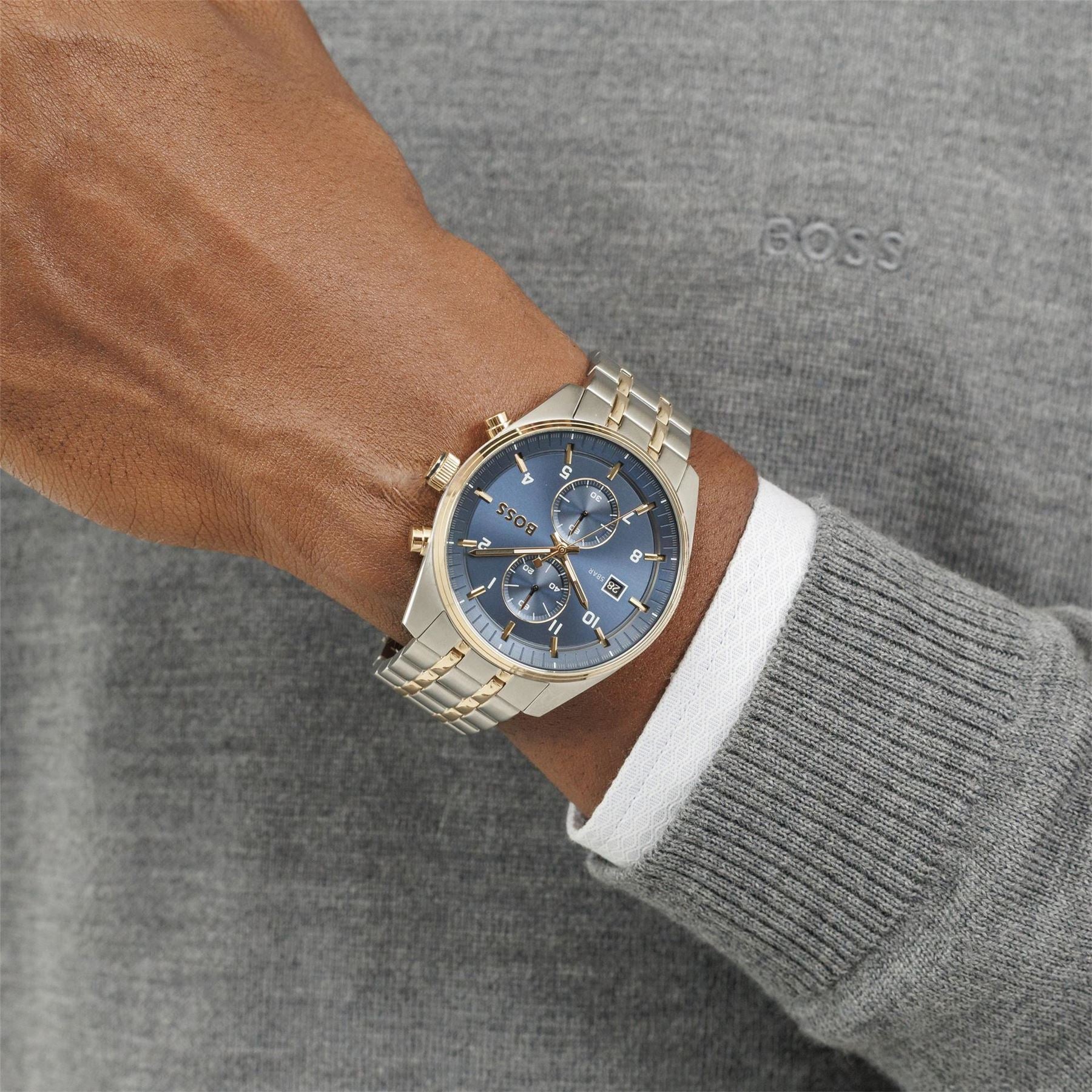 Boss BOSS Skytraveller Bi Colour Chronograph Watch